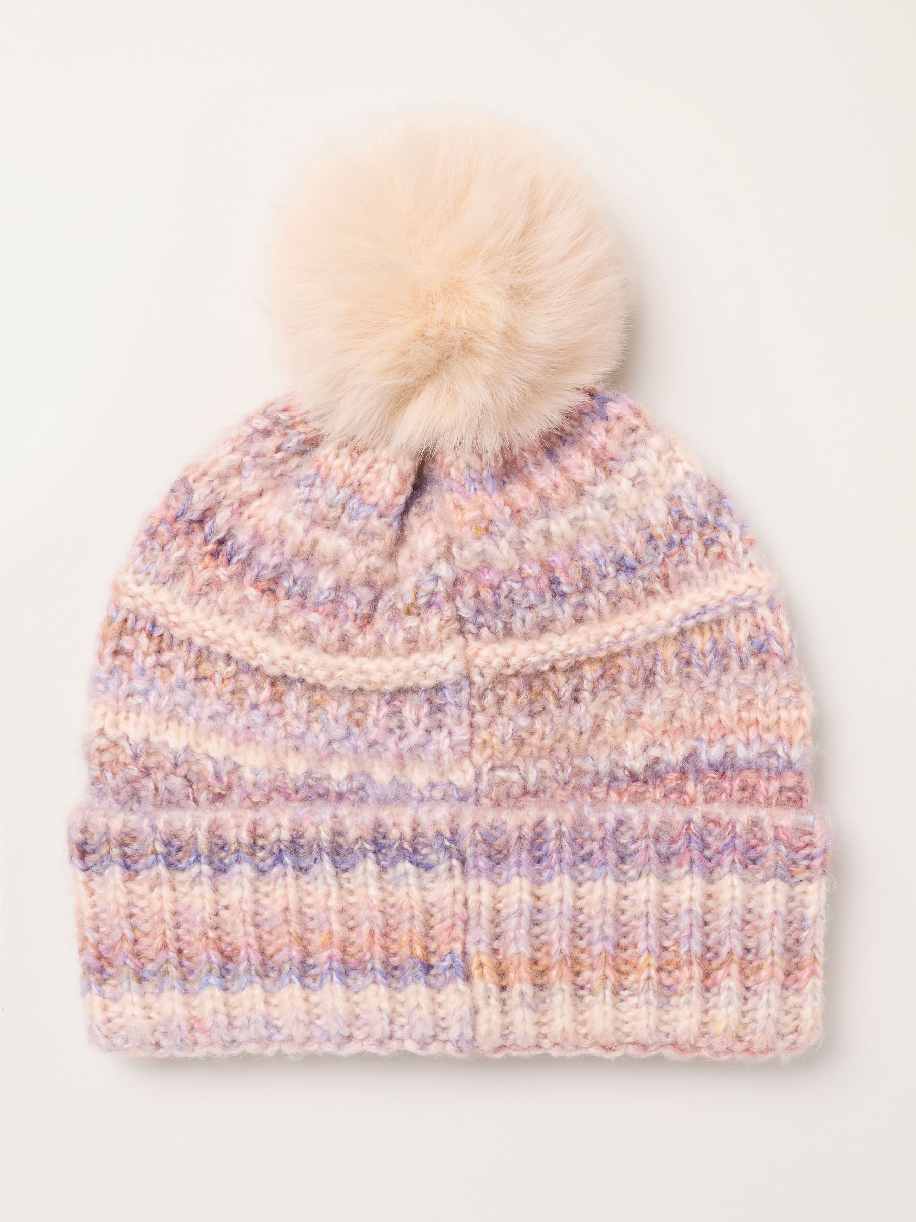Ivory Spacedye Bobble Hat - Image 2 of 3