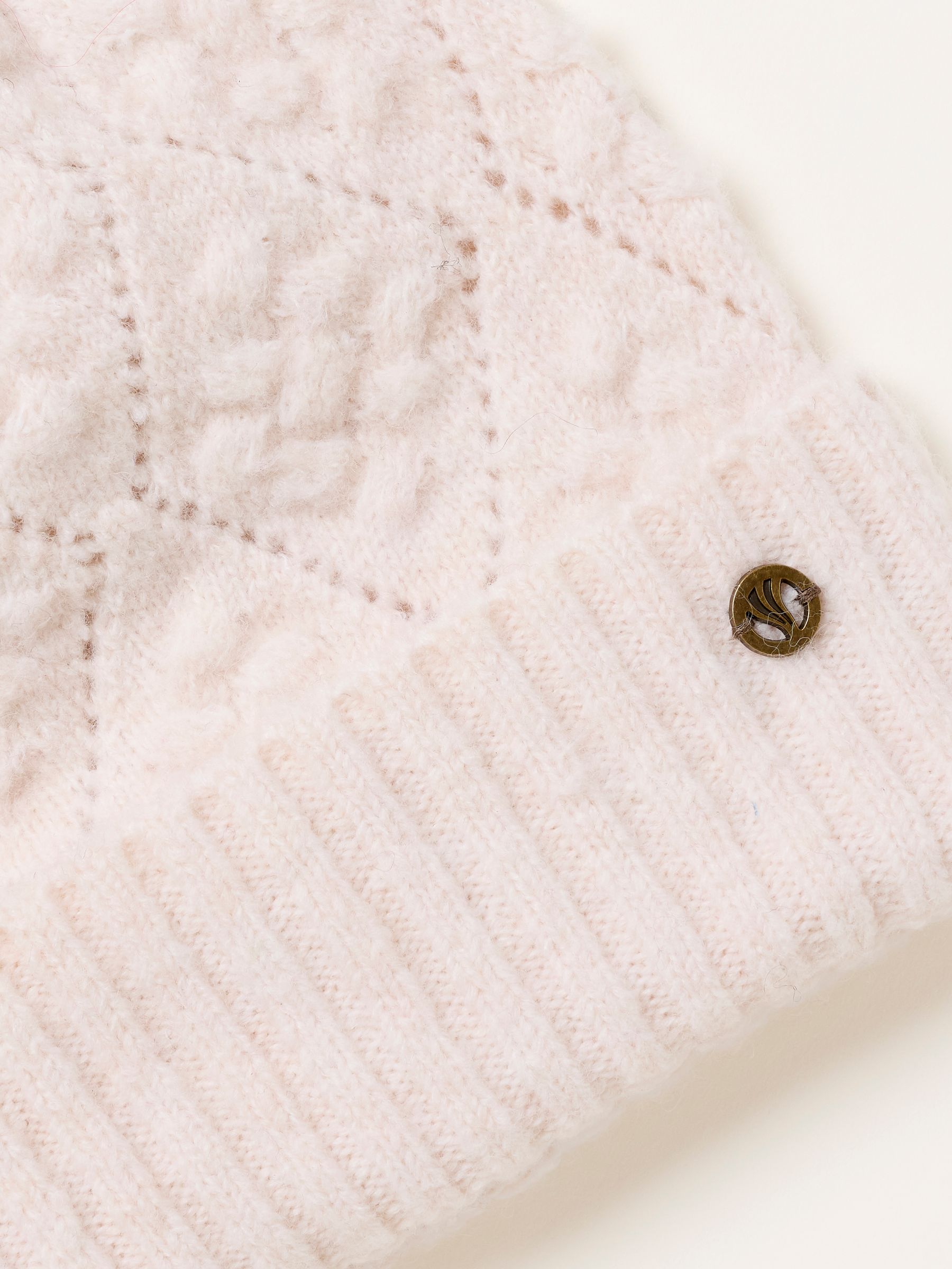 Ivory Pointelle Beanie - Image 3 of 3