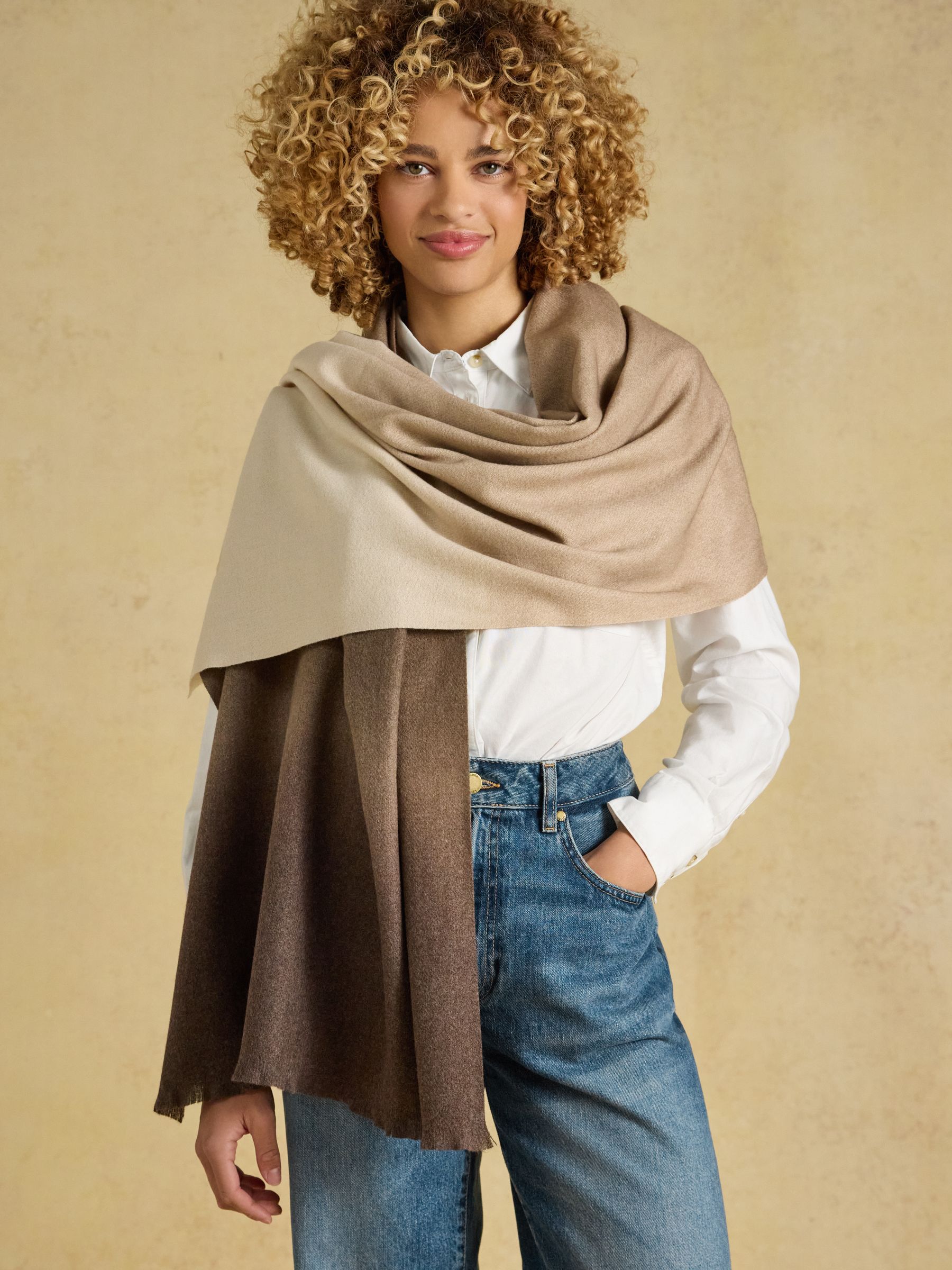 Karina Brown Ombre Scarf - Image 2 of 7