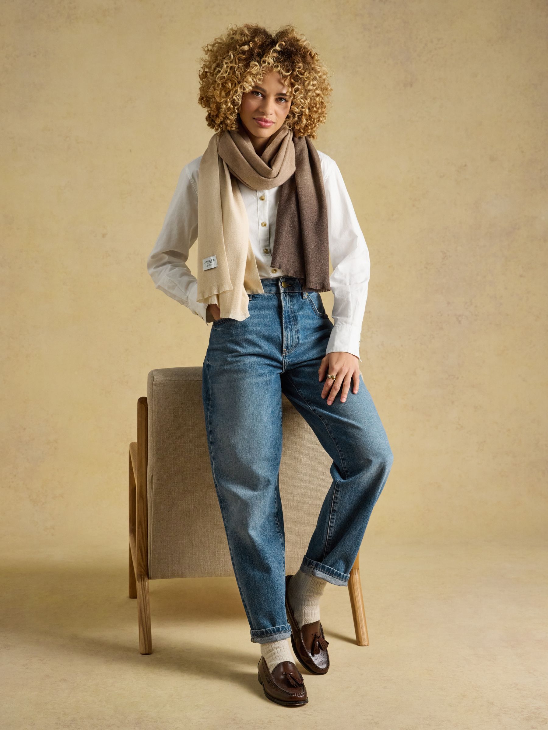 Karina Brown Ombre Scarf - Image 3 of 7
