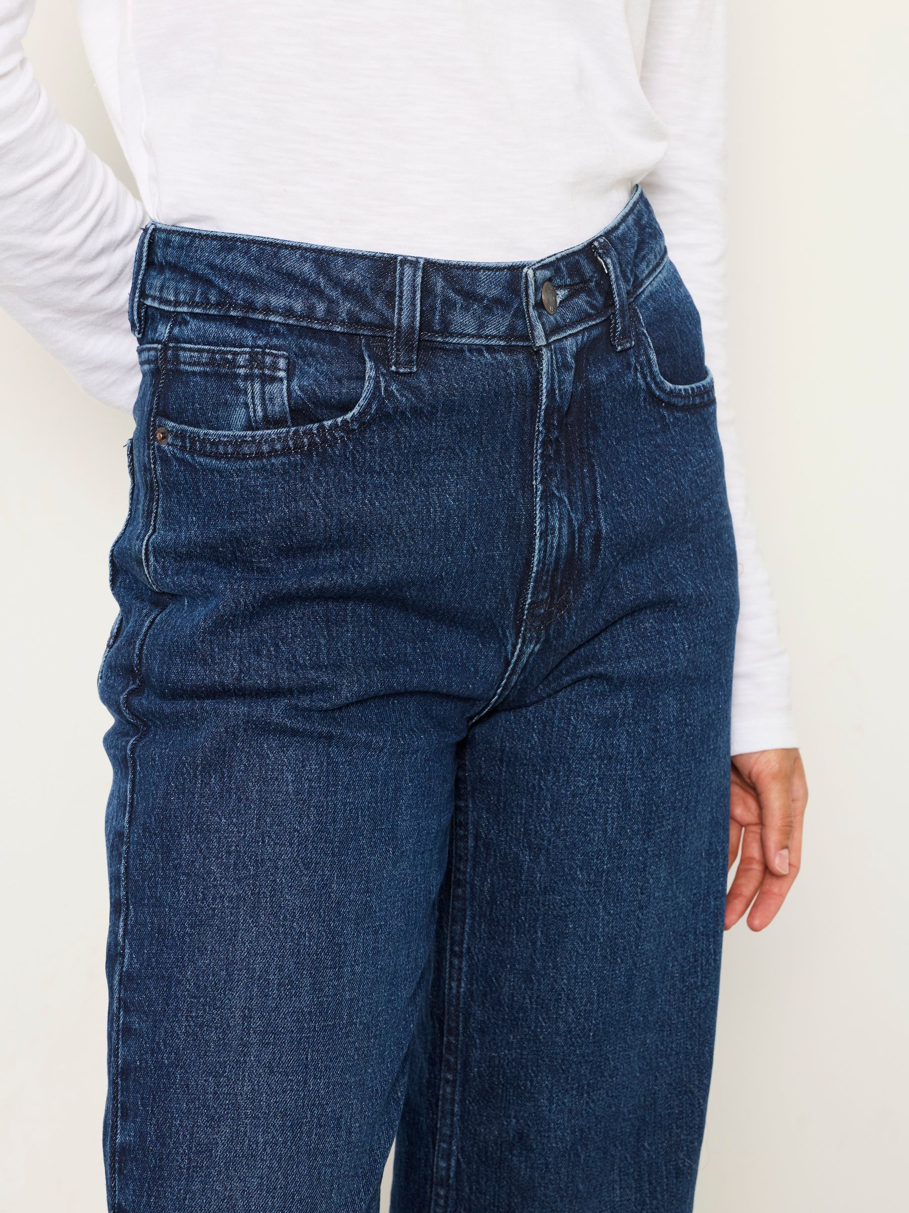 Filby Dark Wash Petite Relaxed Straight Jeans - Image 5 of 6