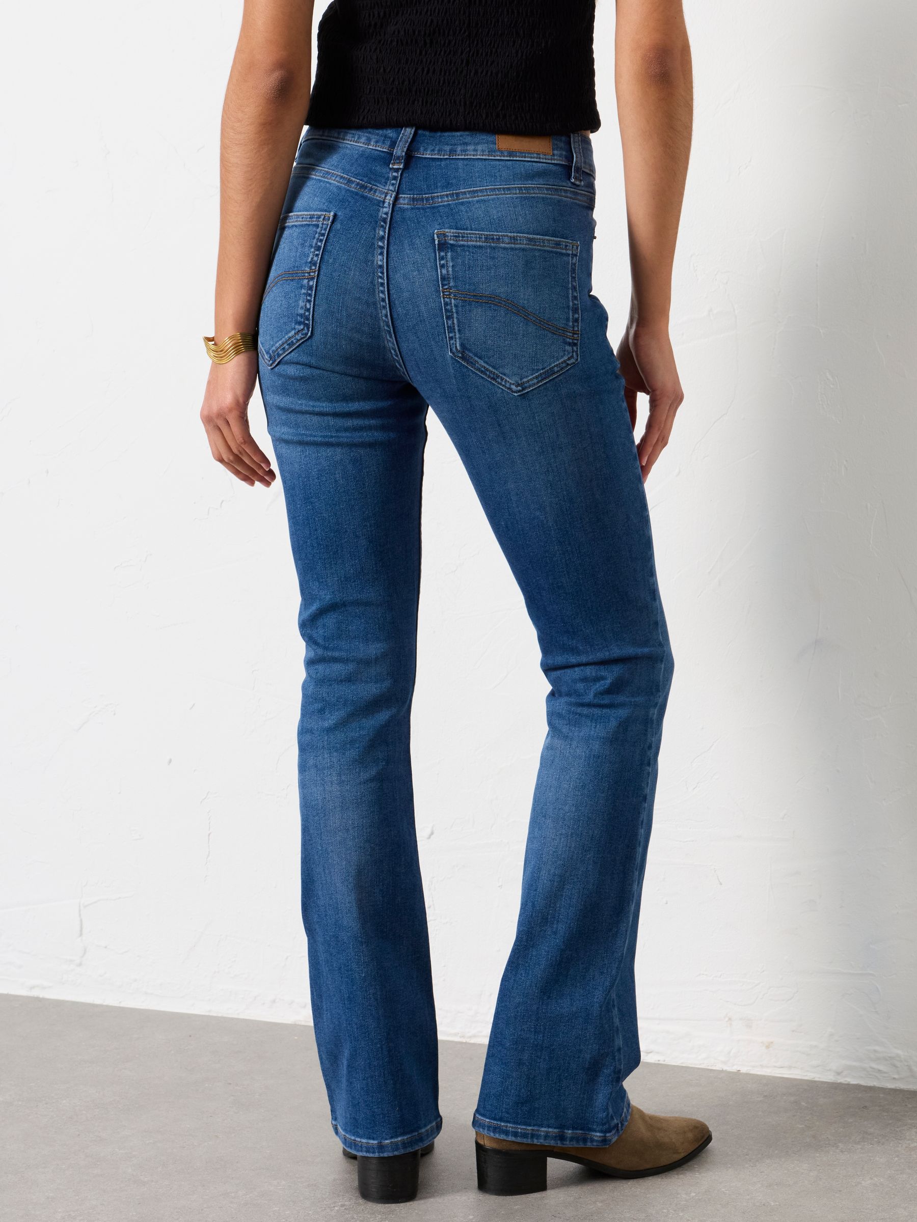 Katrine Dark Blue Petite Boot cut Jeans - Image 2 of 8