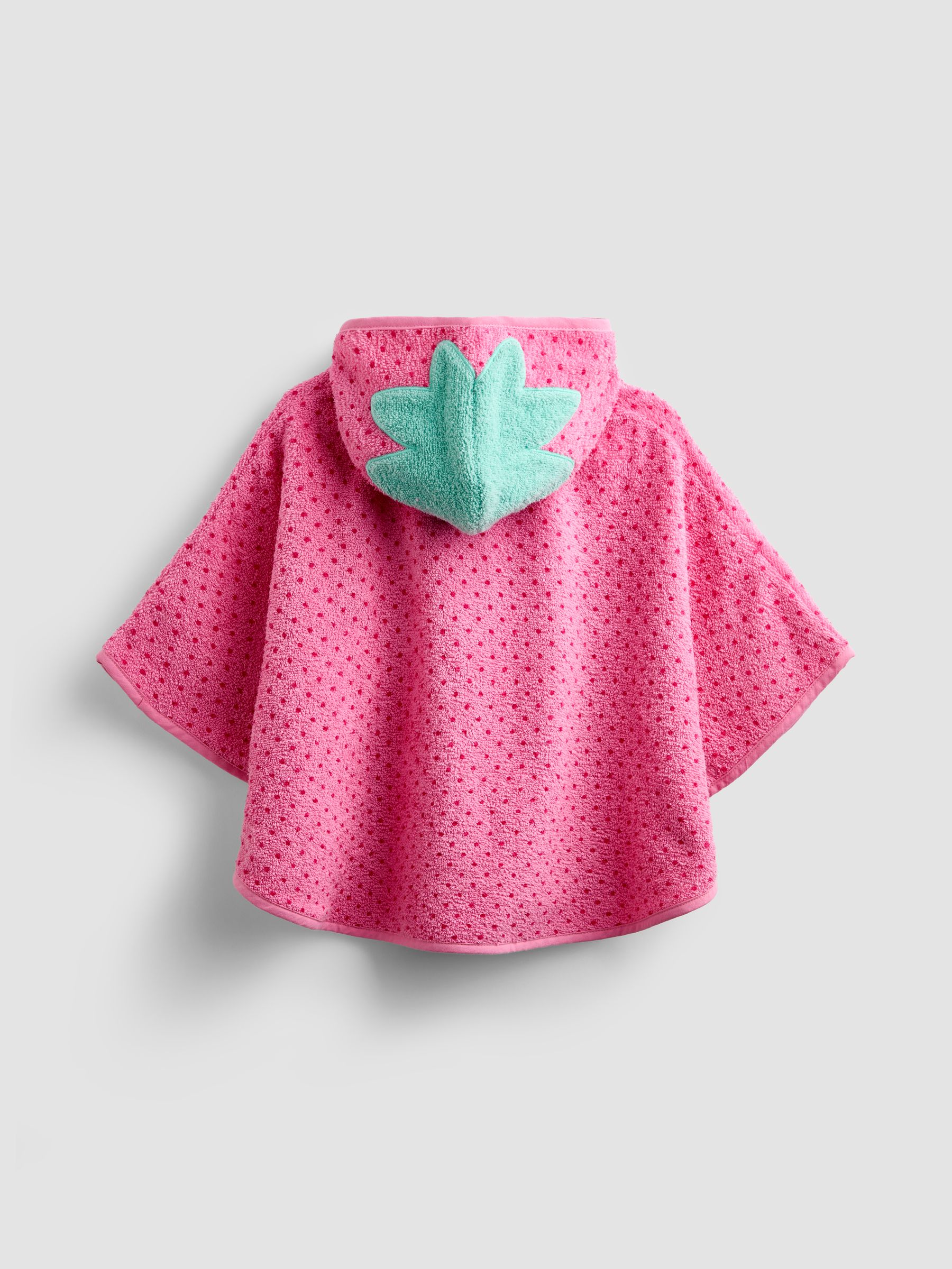 Pink Strawberry Hooded Poncho Towel - Image 2 of 4