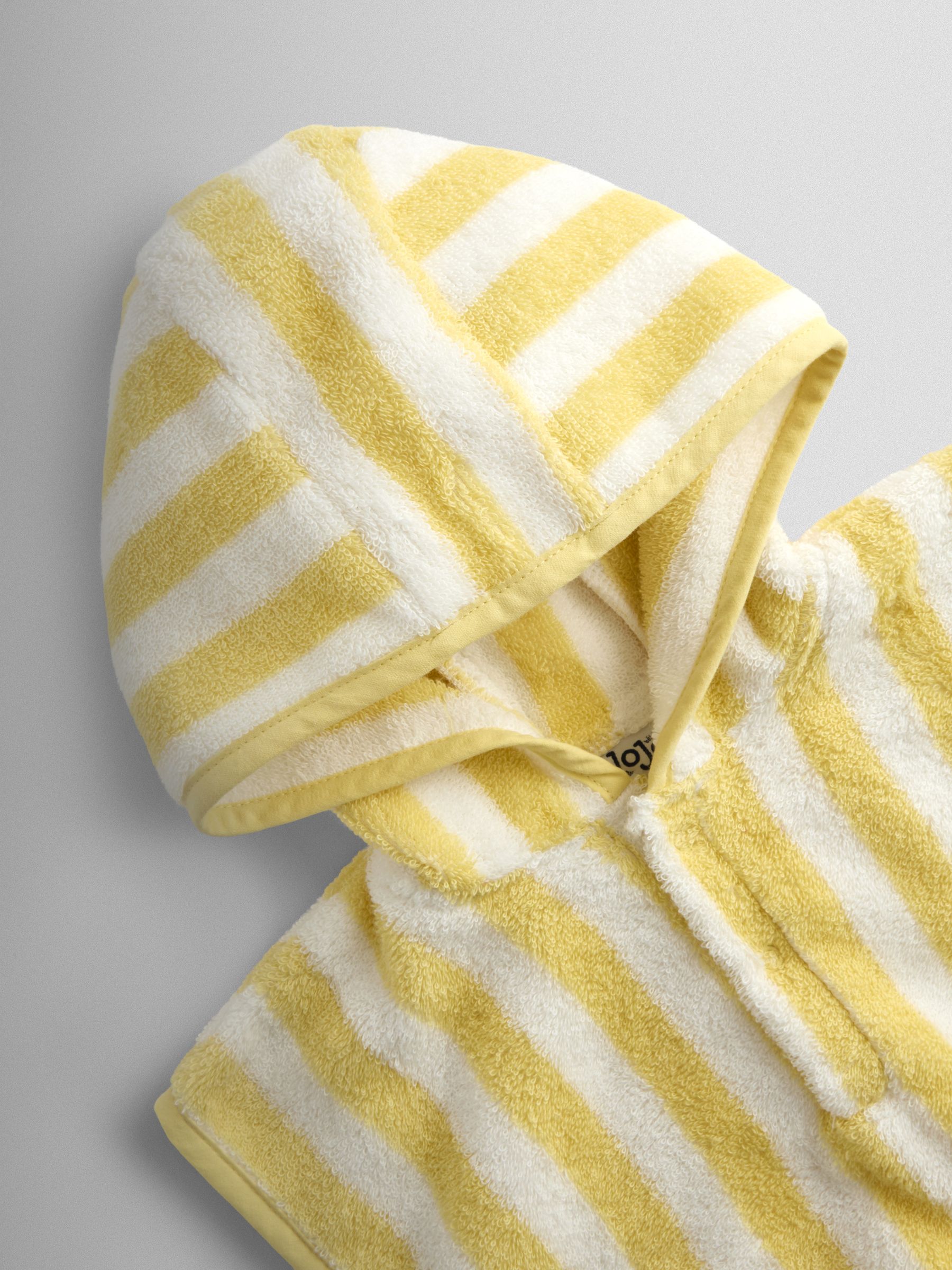 Yellow Stripe Daisy Hooded Poncho Towel - Image 3 of 4