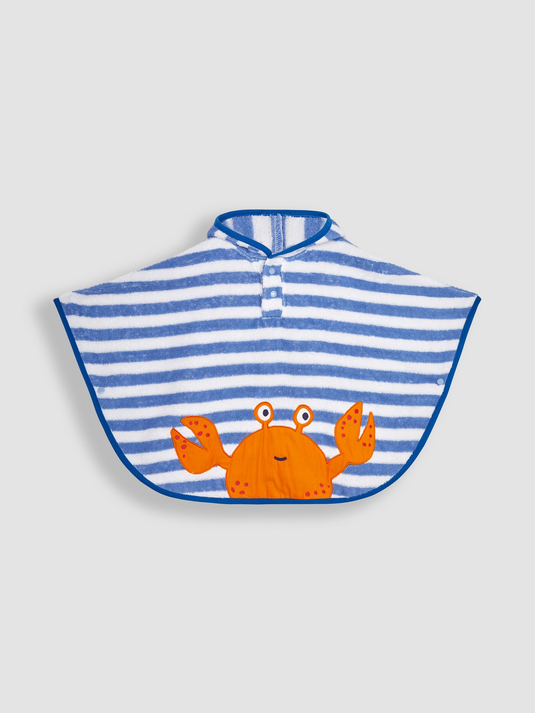 Blue Stripe Crab Hooded Poncho Towel - Image 2 of 3