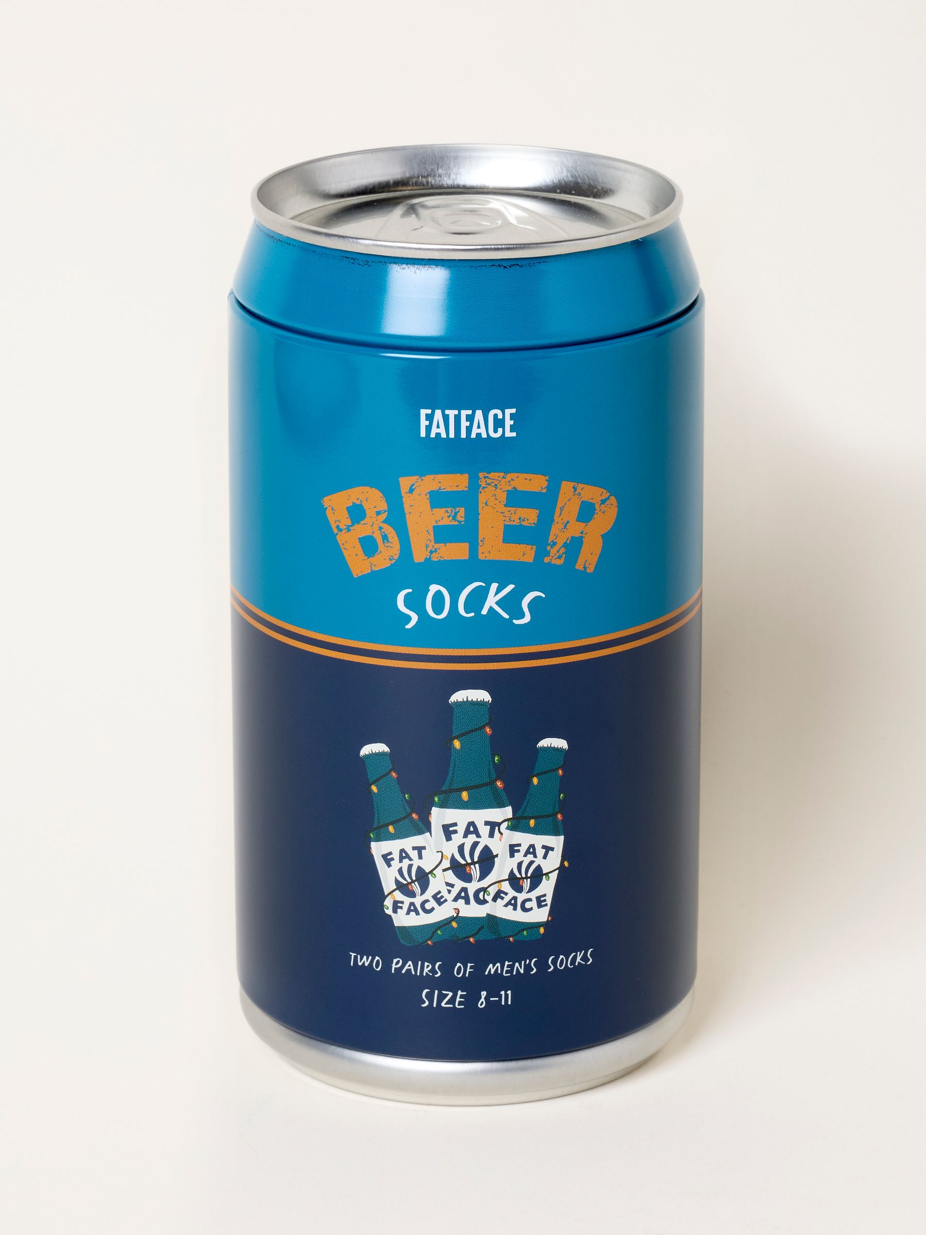 Multi 2 Pack Beer Socks in a Can - Image 1 of 3