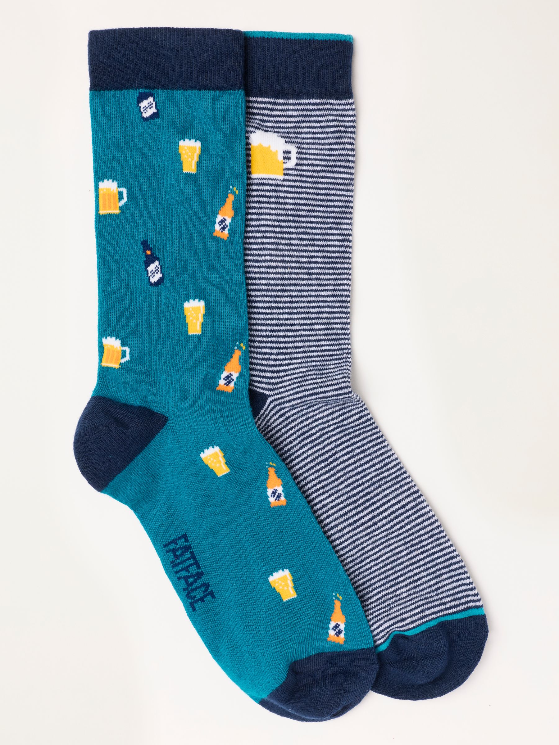 Multi 2 Pack Beer Socks in a Can - Image 3 of 3