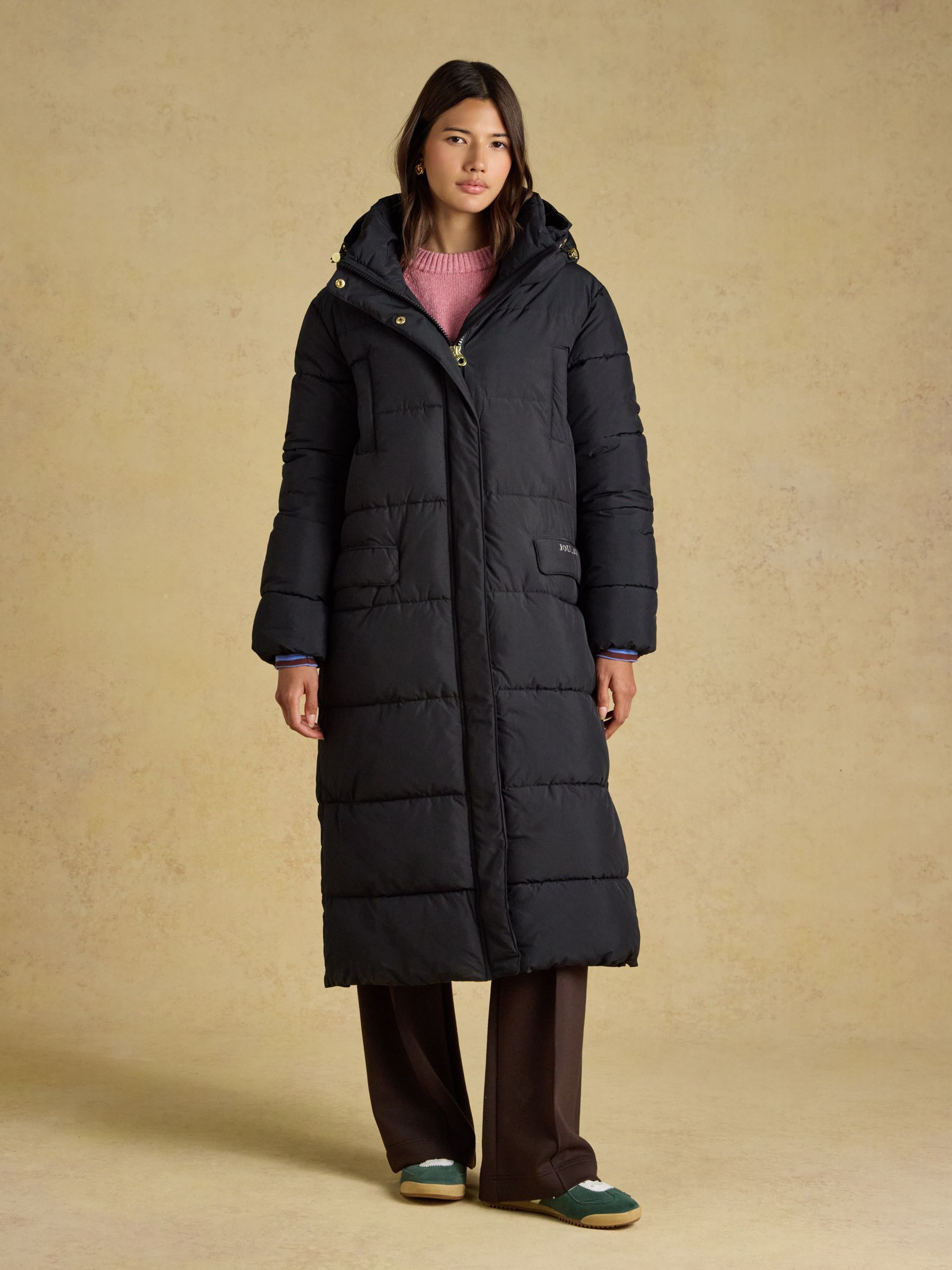 Matchday Black Longline Oversized Showerproof Coat - Image 1 of 9
