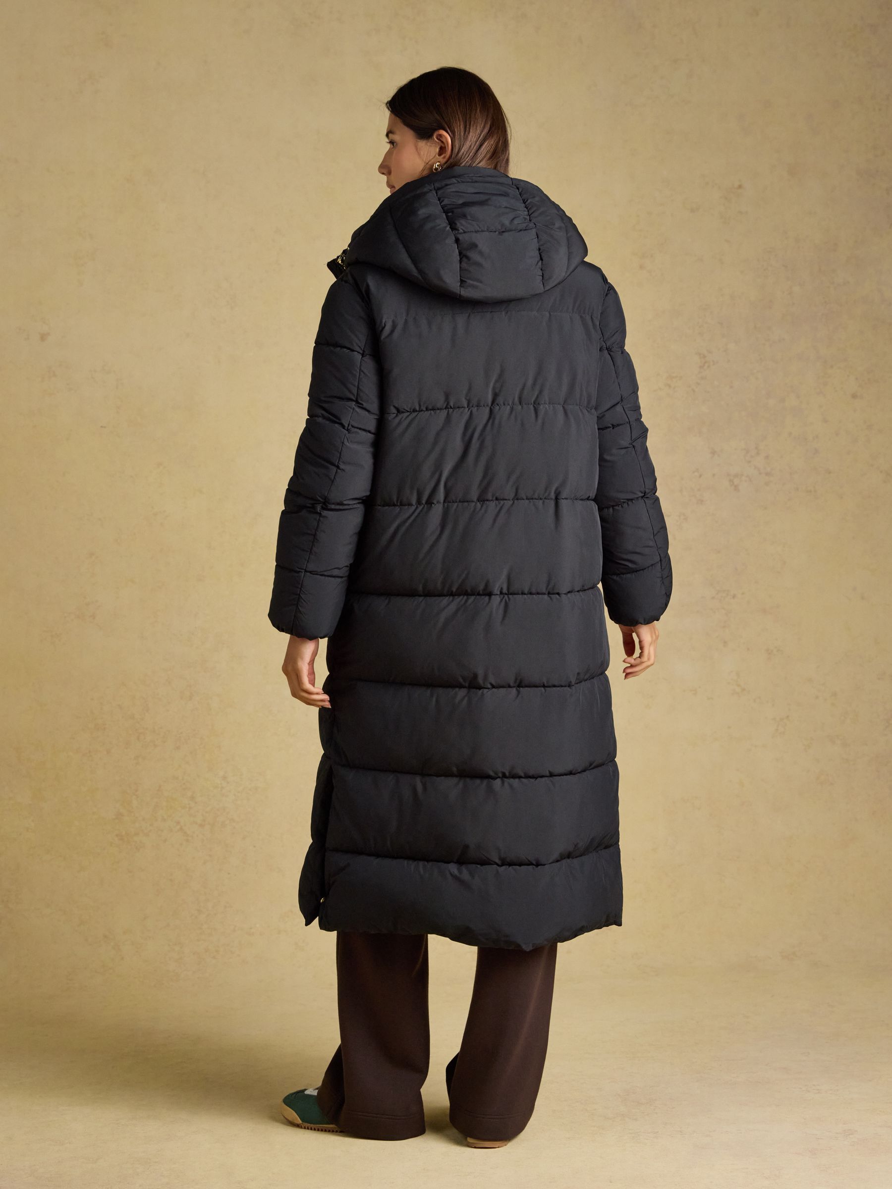 Matchday Black Longline Oversized Showerproof Coat - Image 2 of 9