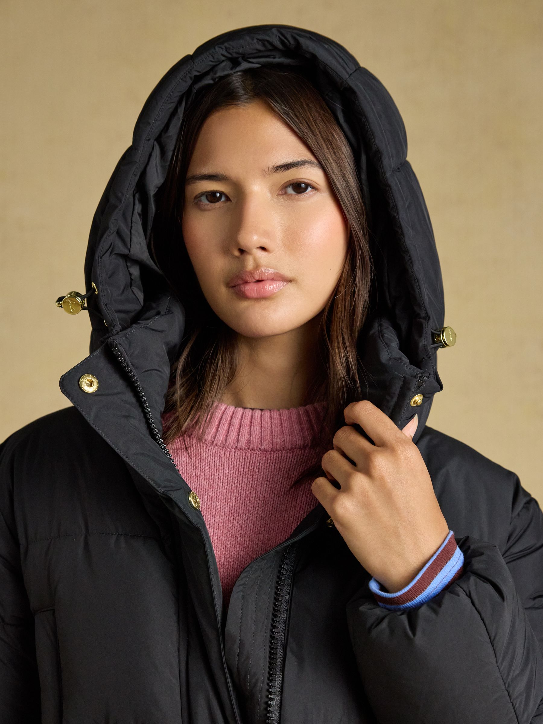 Matchday Black Longline Oversized Showerproof Coat - Image 3 of 9