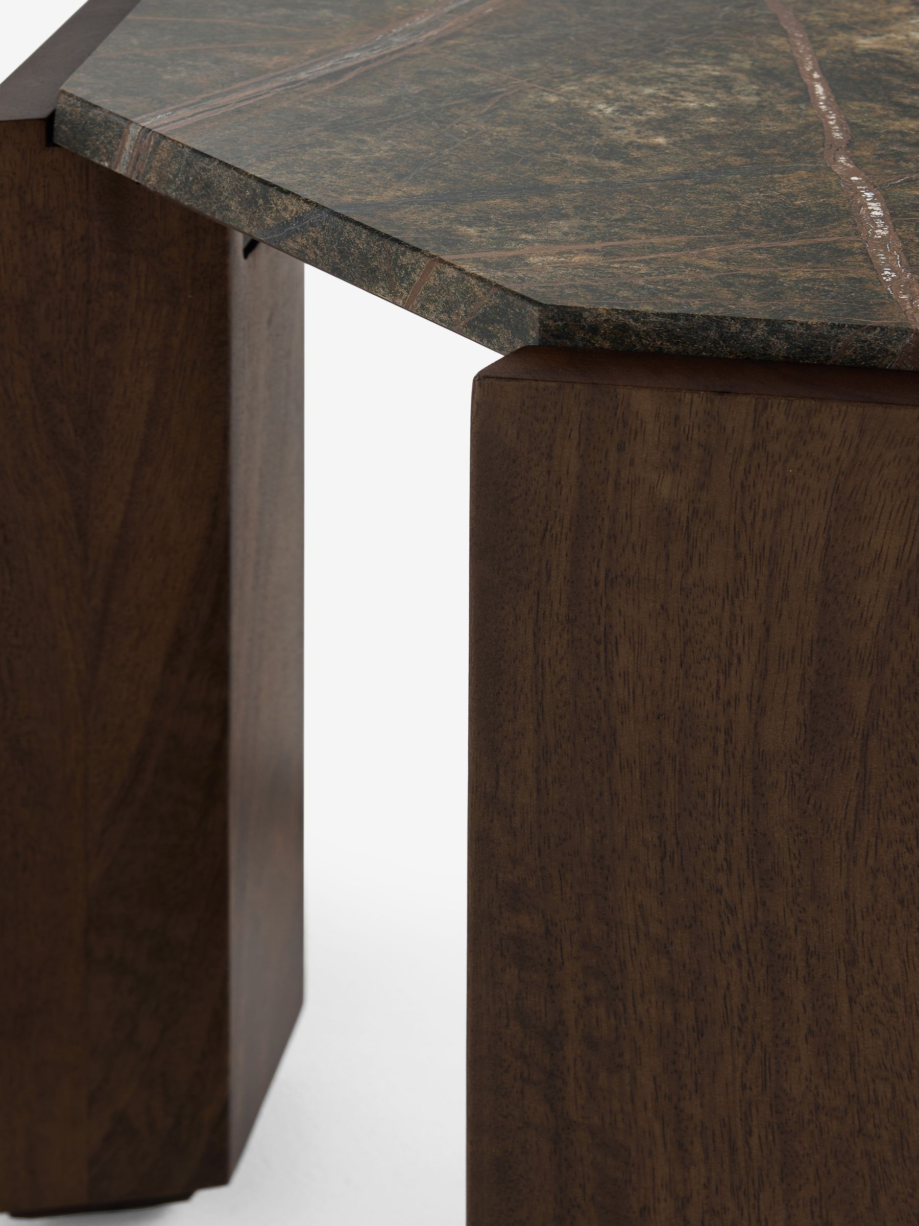 Wynn Side Table in Green Marble - Image 6 of 6