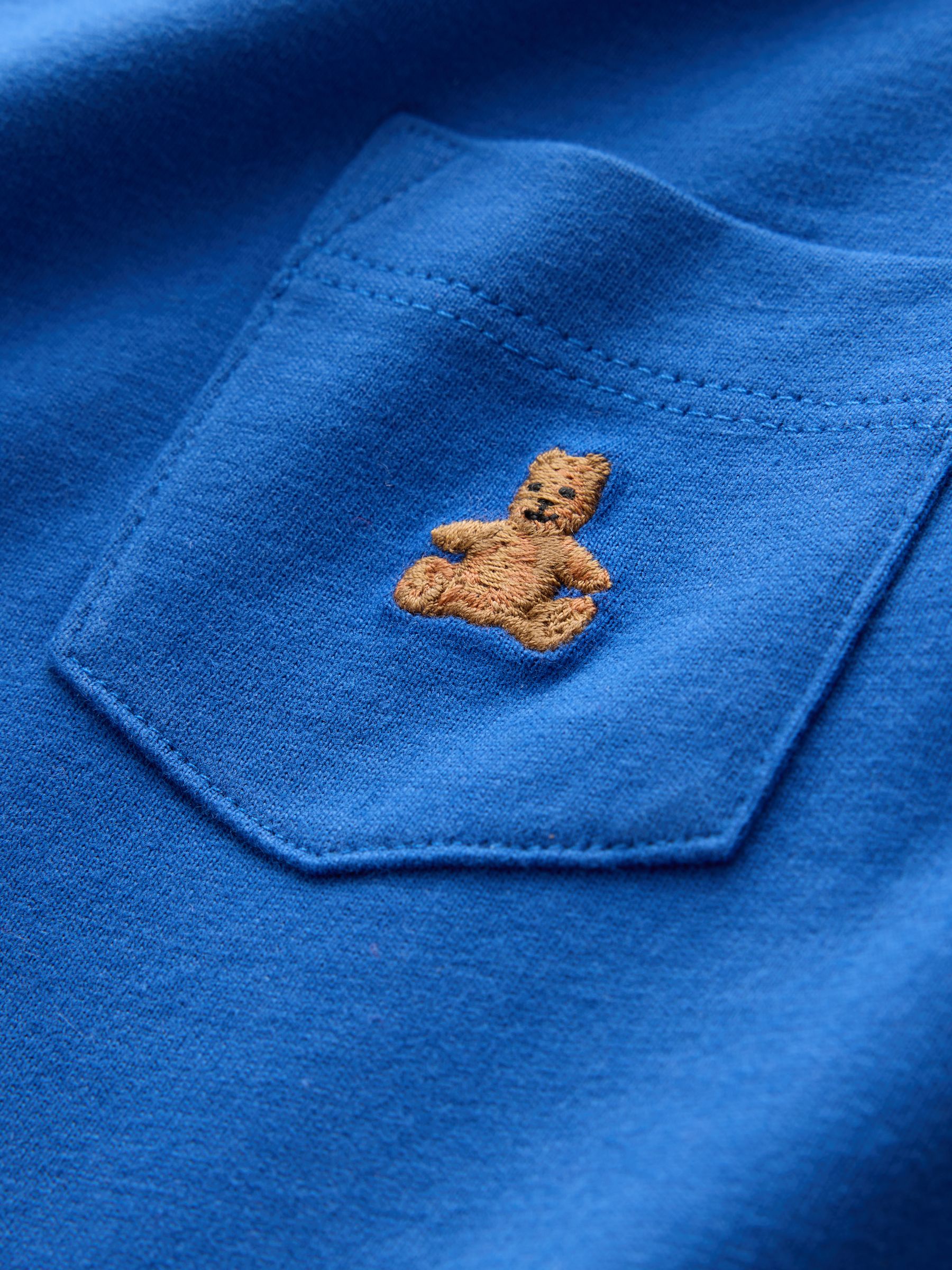 Blue 3 Pack Short Sleeve Brannan Bear Embroidered T-Shirts (6 mths - 5yrs) - Image 8 of 8