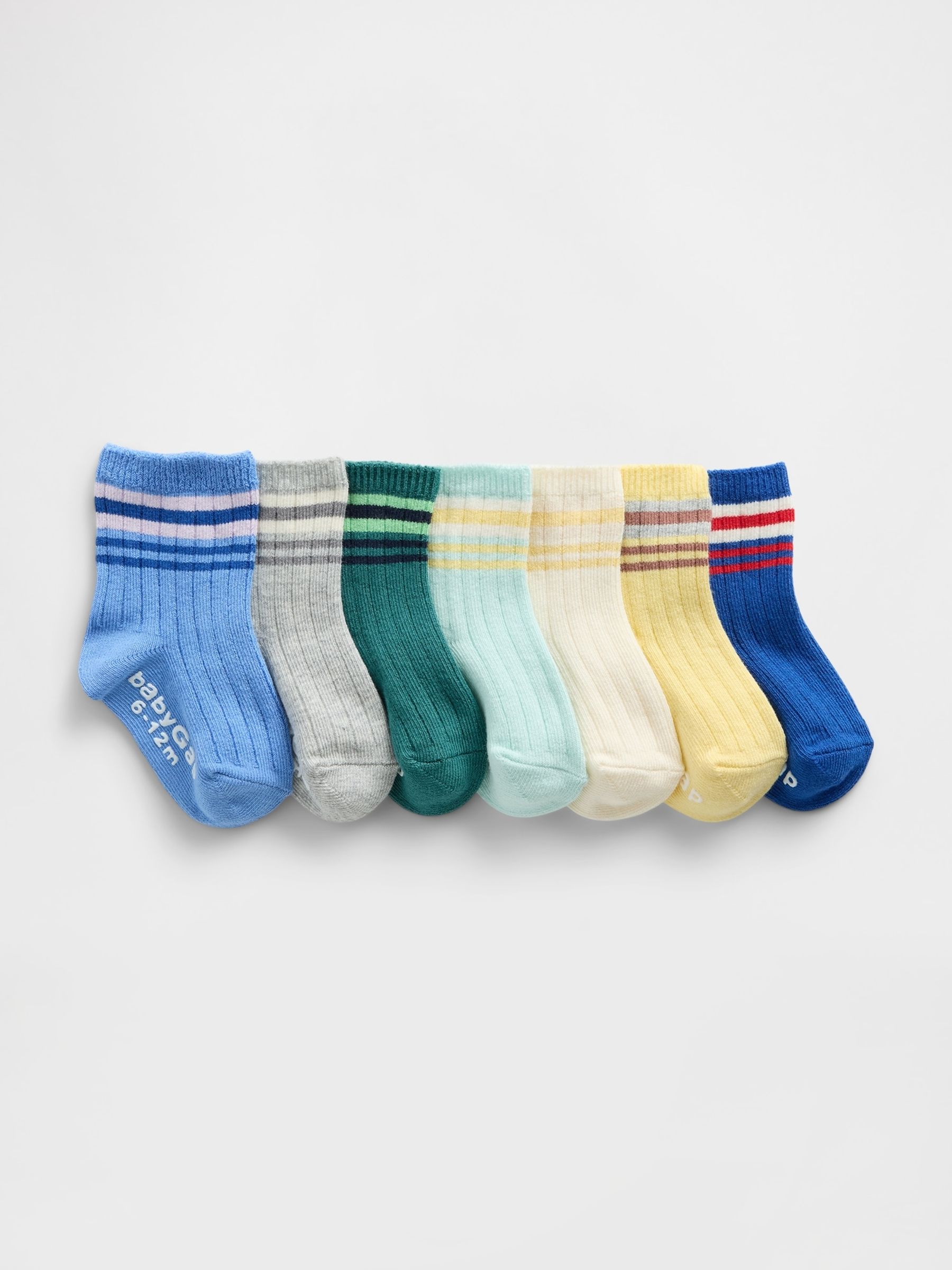 Multi Stripe Socks 7-Pack - Image 1 of 1