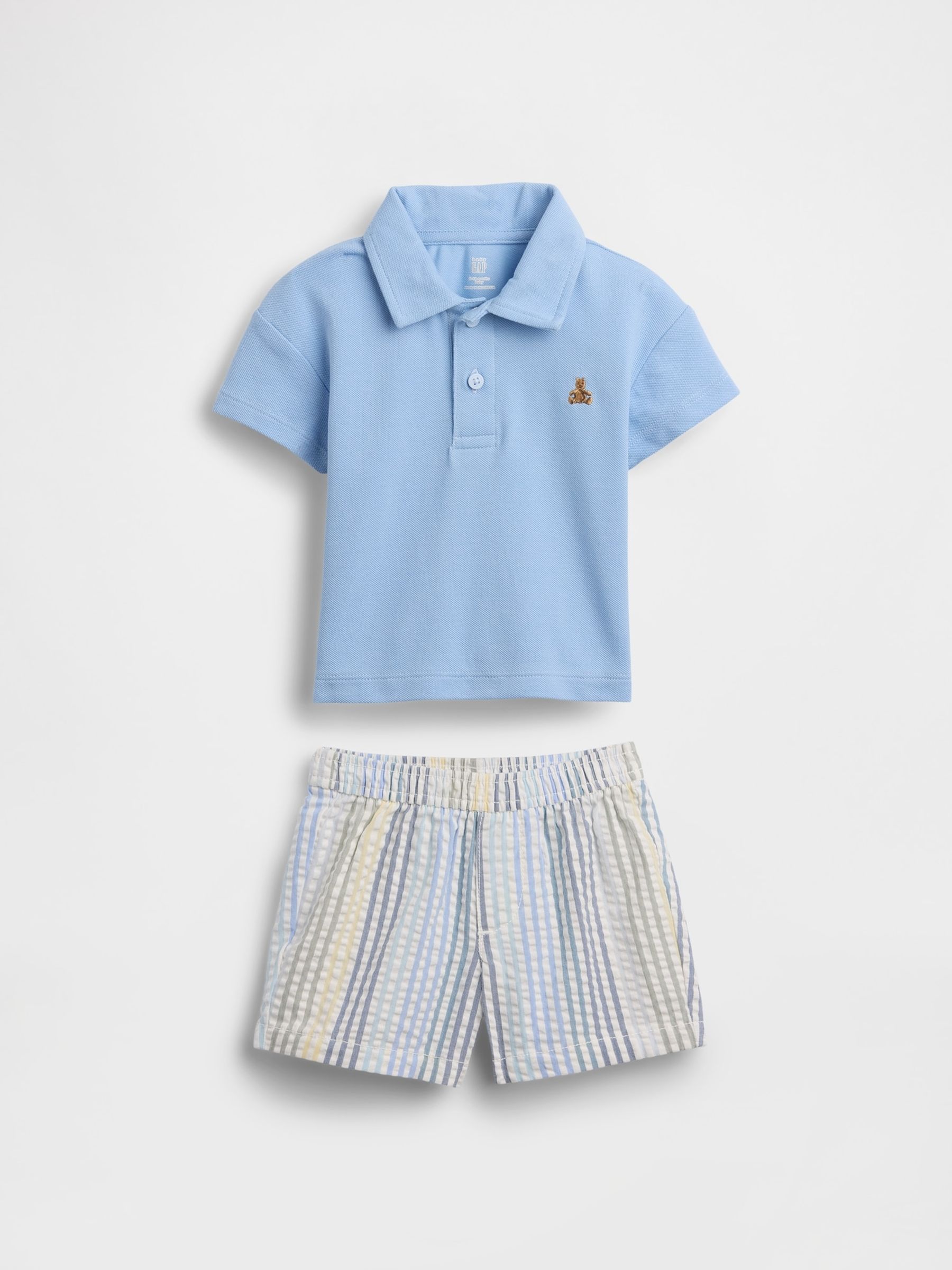 Blue Polo Outfit Set - Image 1 of 3