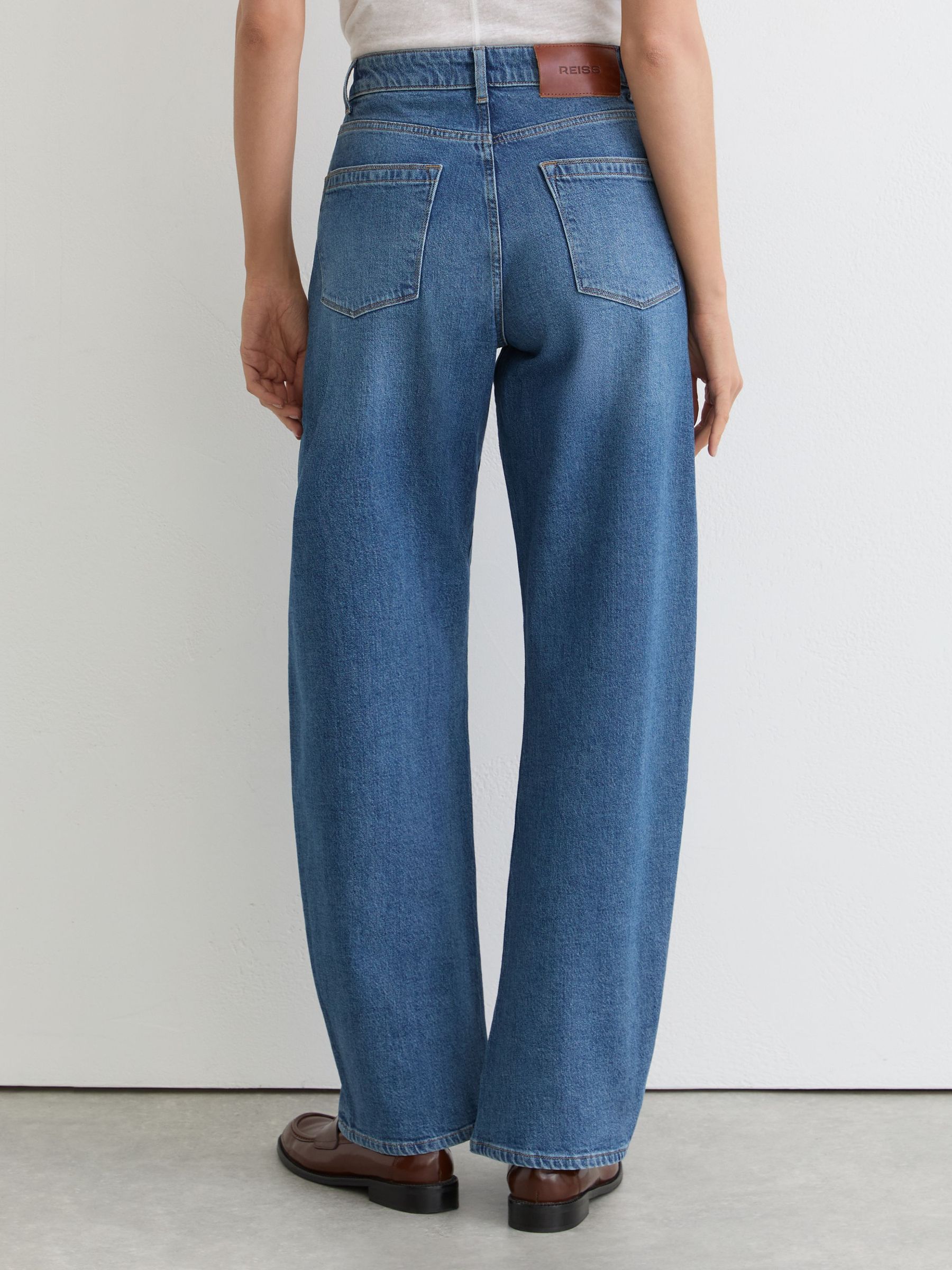 Petite Barrel-Leg Jeans in Mid Blue - image 5