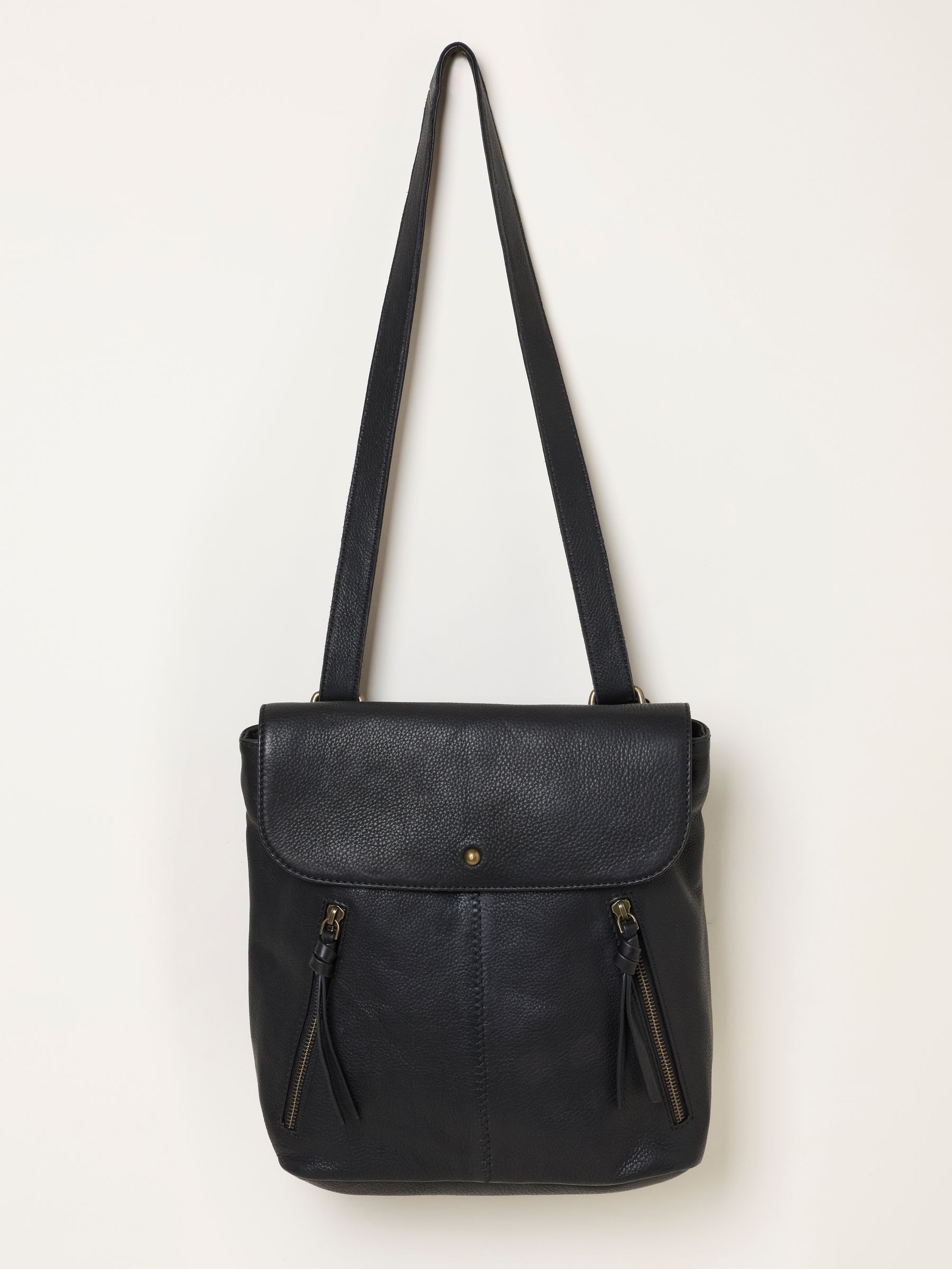 Black Lottie Leather Backpack - Image 1 of 5