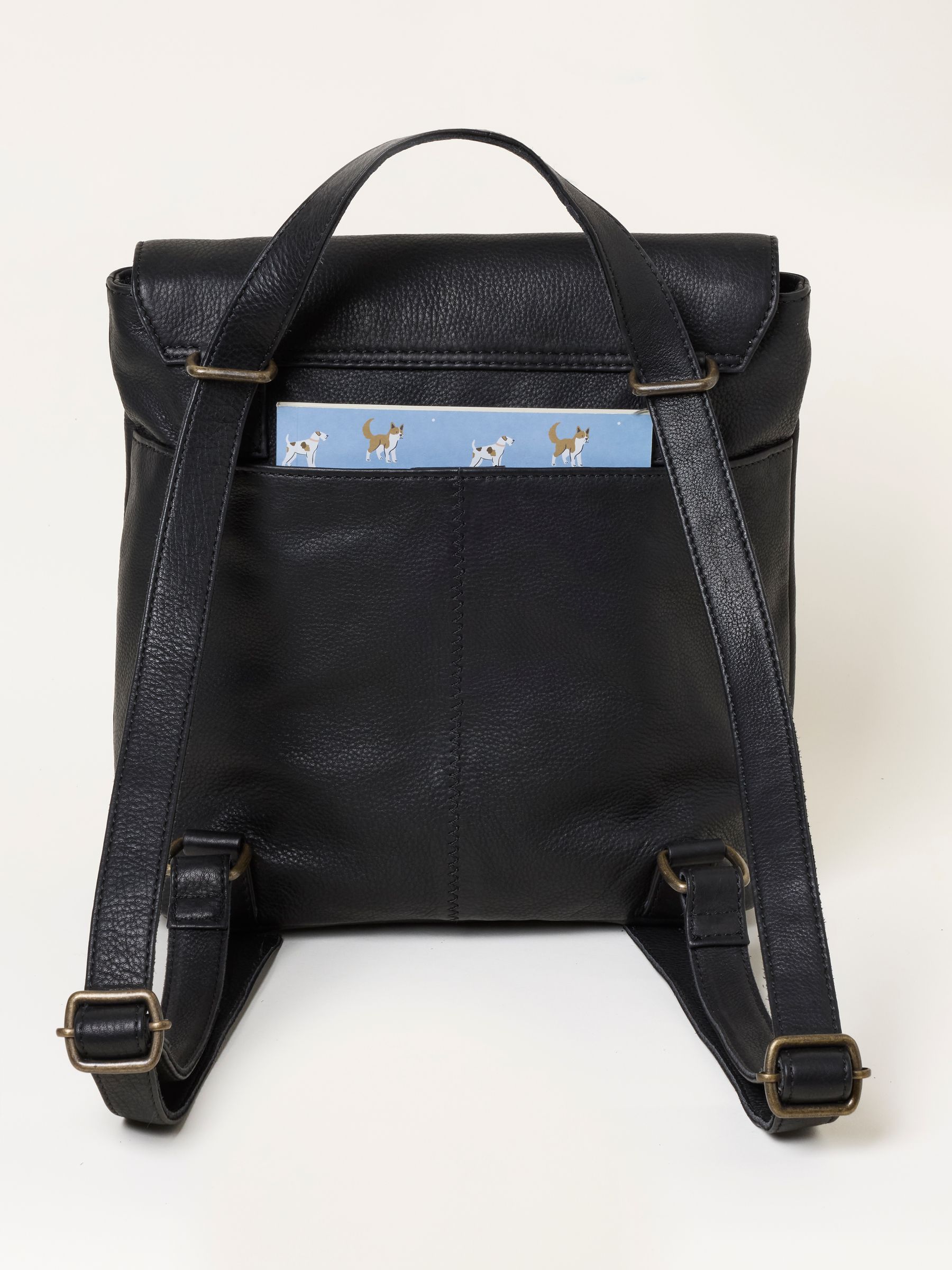 Black Lottie Leather Backpack - Image 2 of 5 Black Lottie Leather Backpack - Image 2 of 5