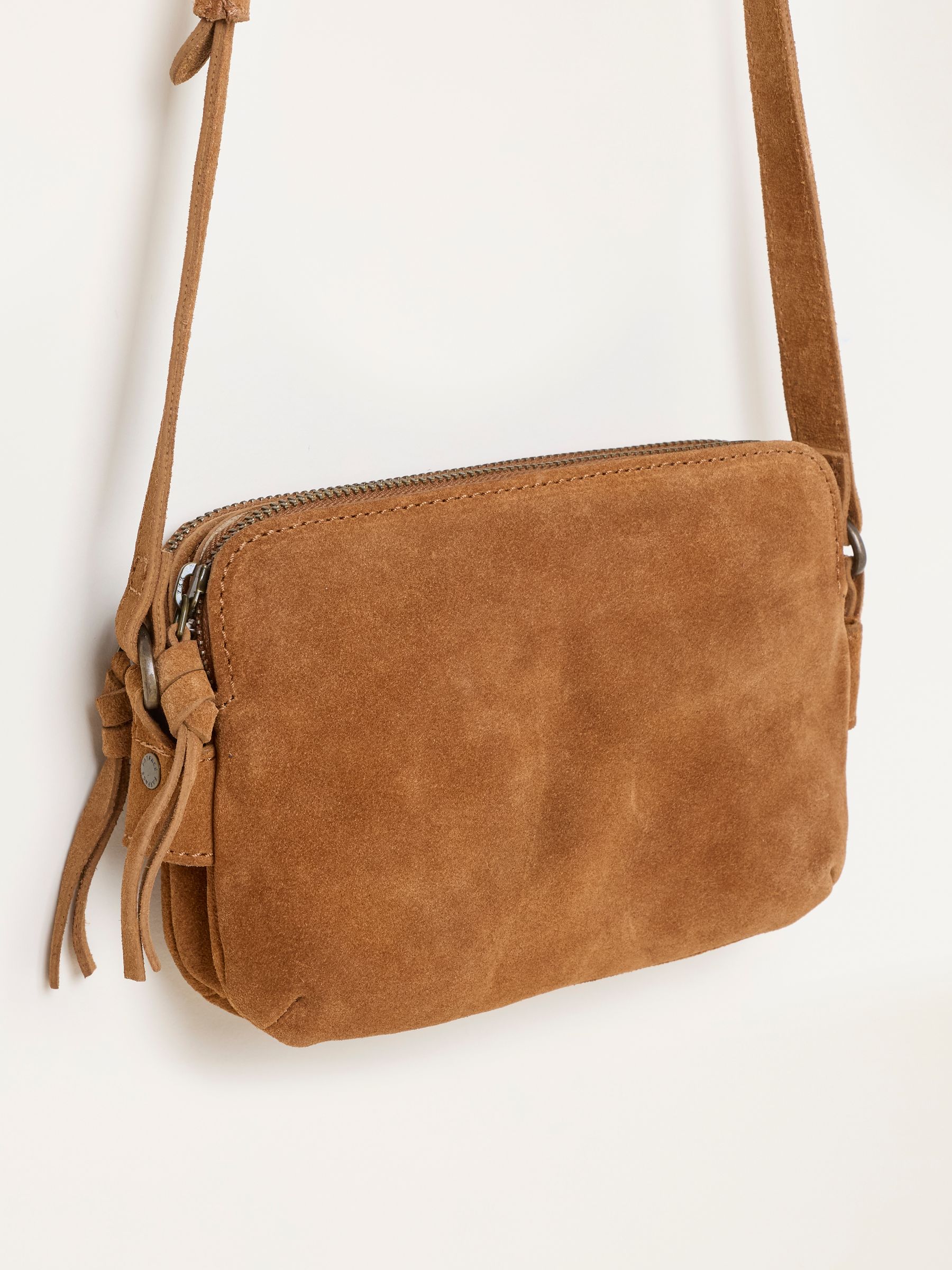 Tan Brown Sophie Suede Camera Bag - Image 4 of 4