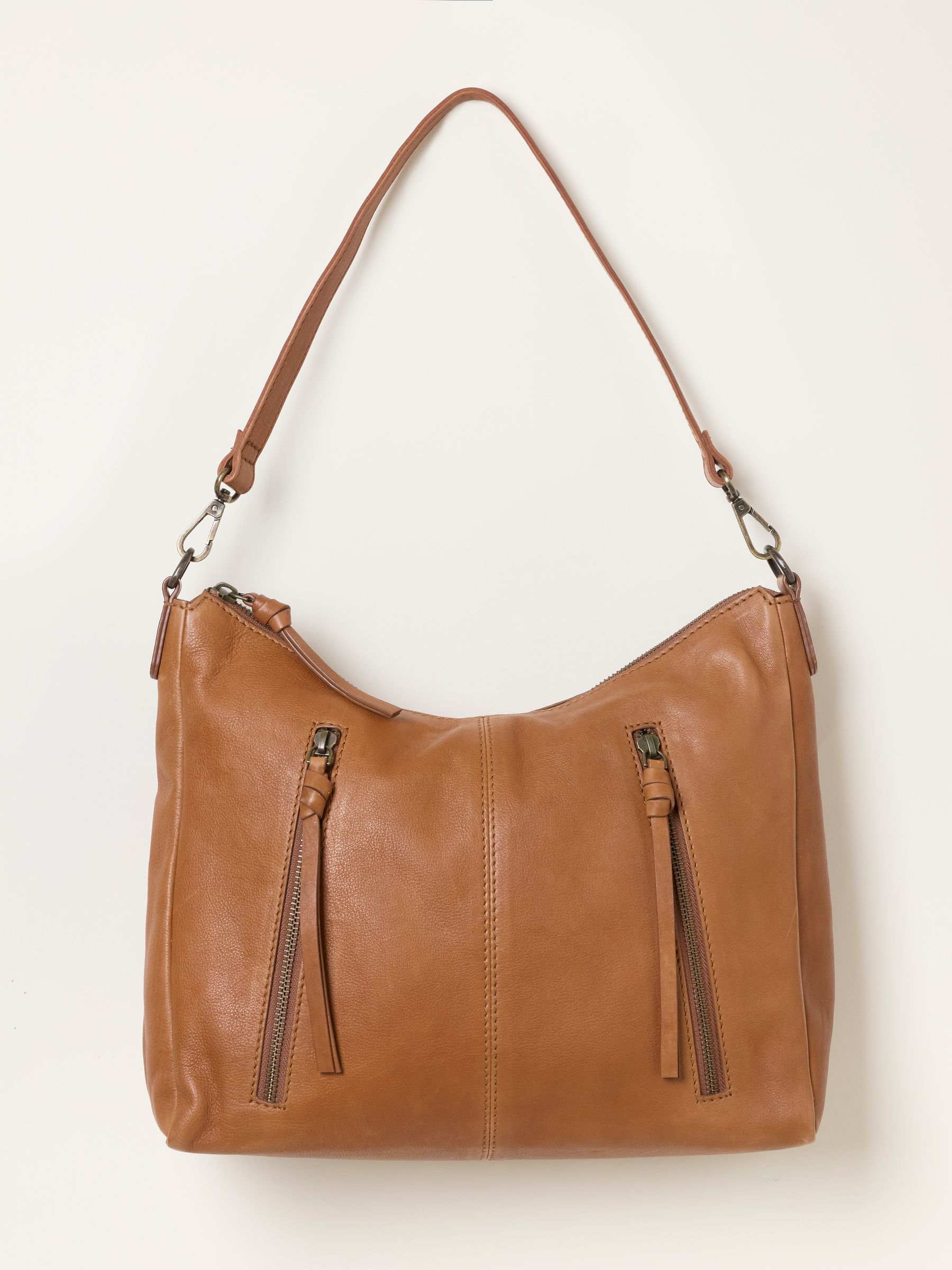 Polly Chestnut Brown Leather Crossbody Bag - Image 1 of 3