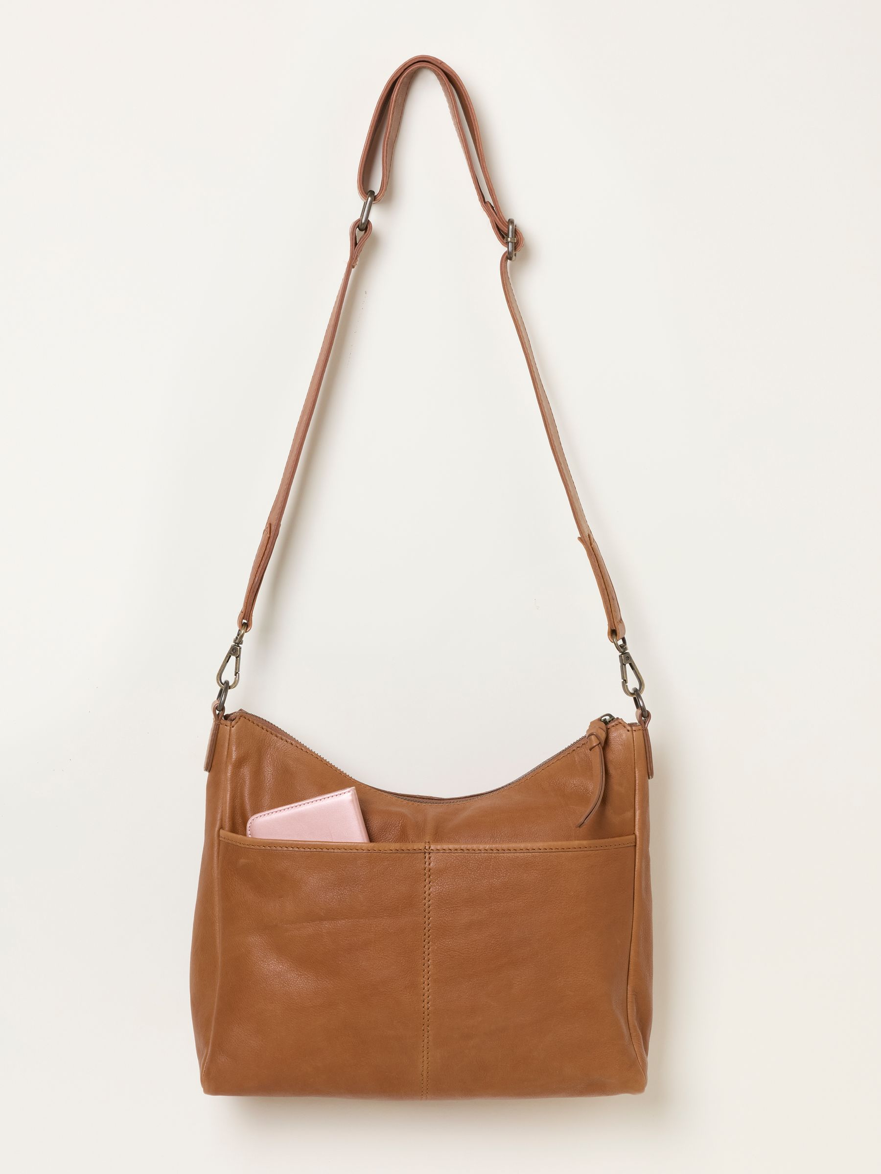 Polly Chestnut Brown Leather Crossbody Bag - Image 2 of 3
