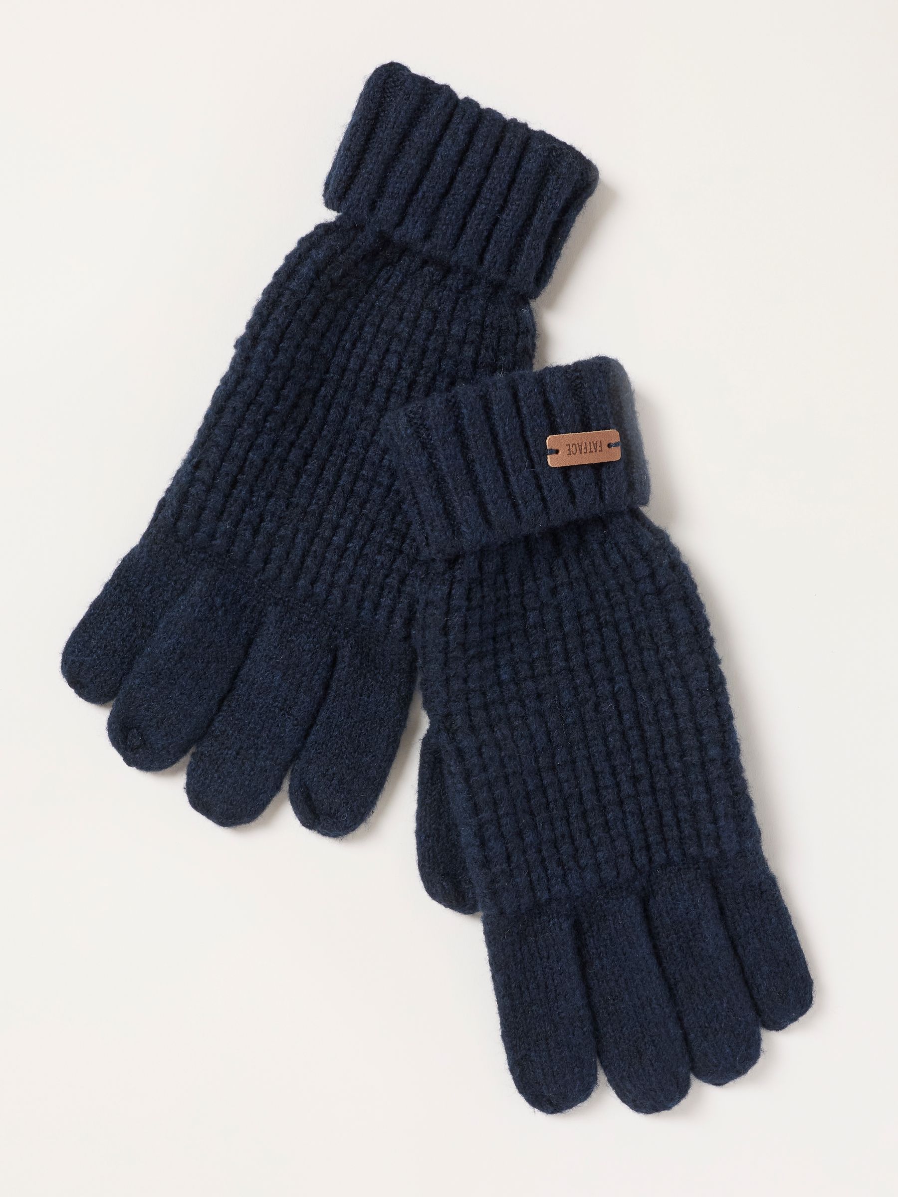 Navy Waffle Gloves - Image 1 of 3