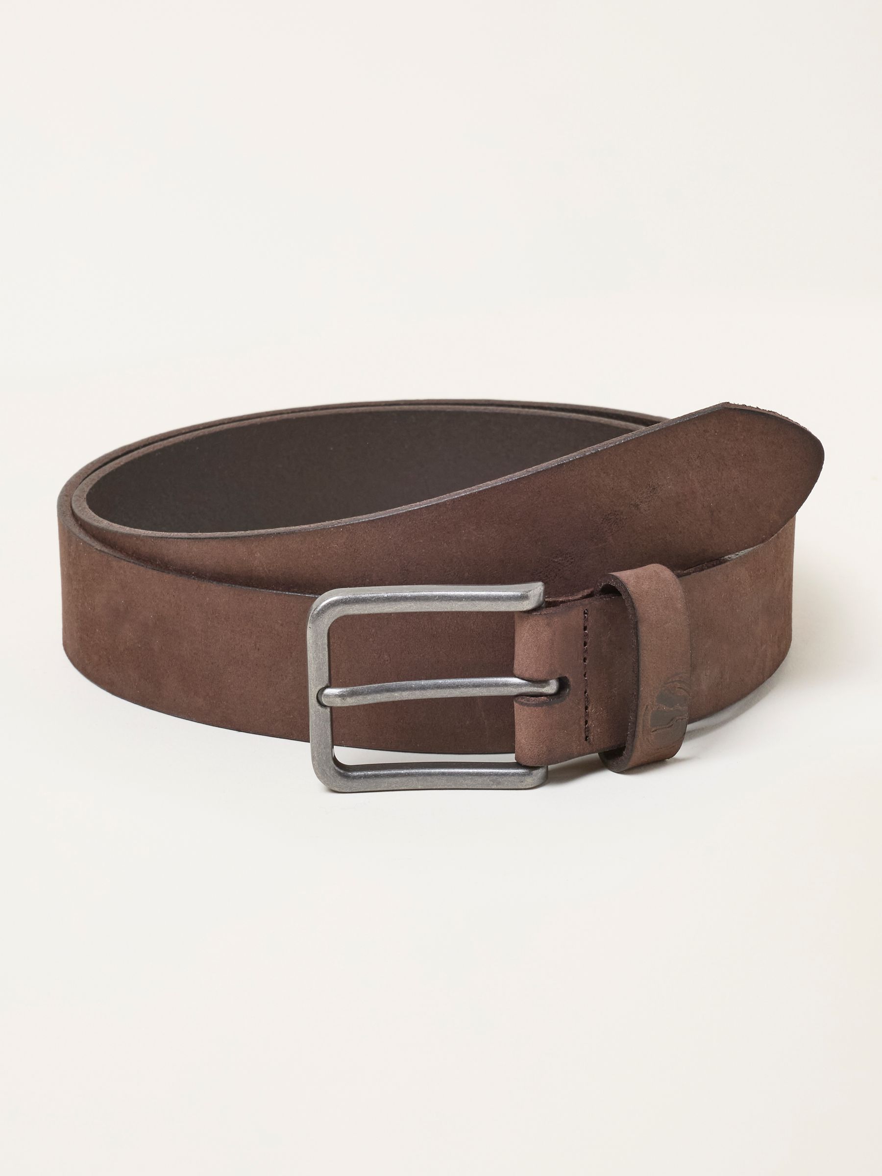 Brown Plain Nubuck Belt - Image 1 of 1