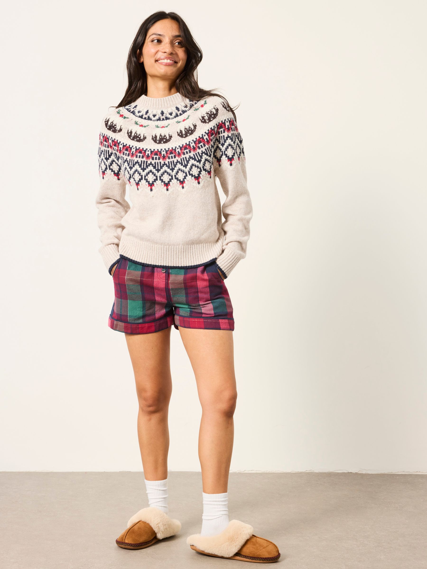 Natural Knitted Pudding Fairisle Jumper - Image 4 of 6