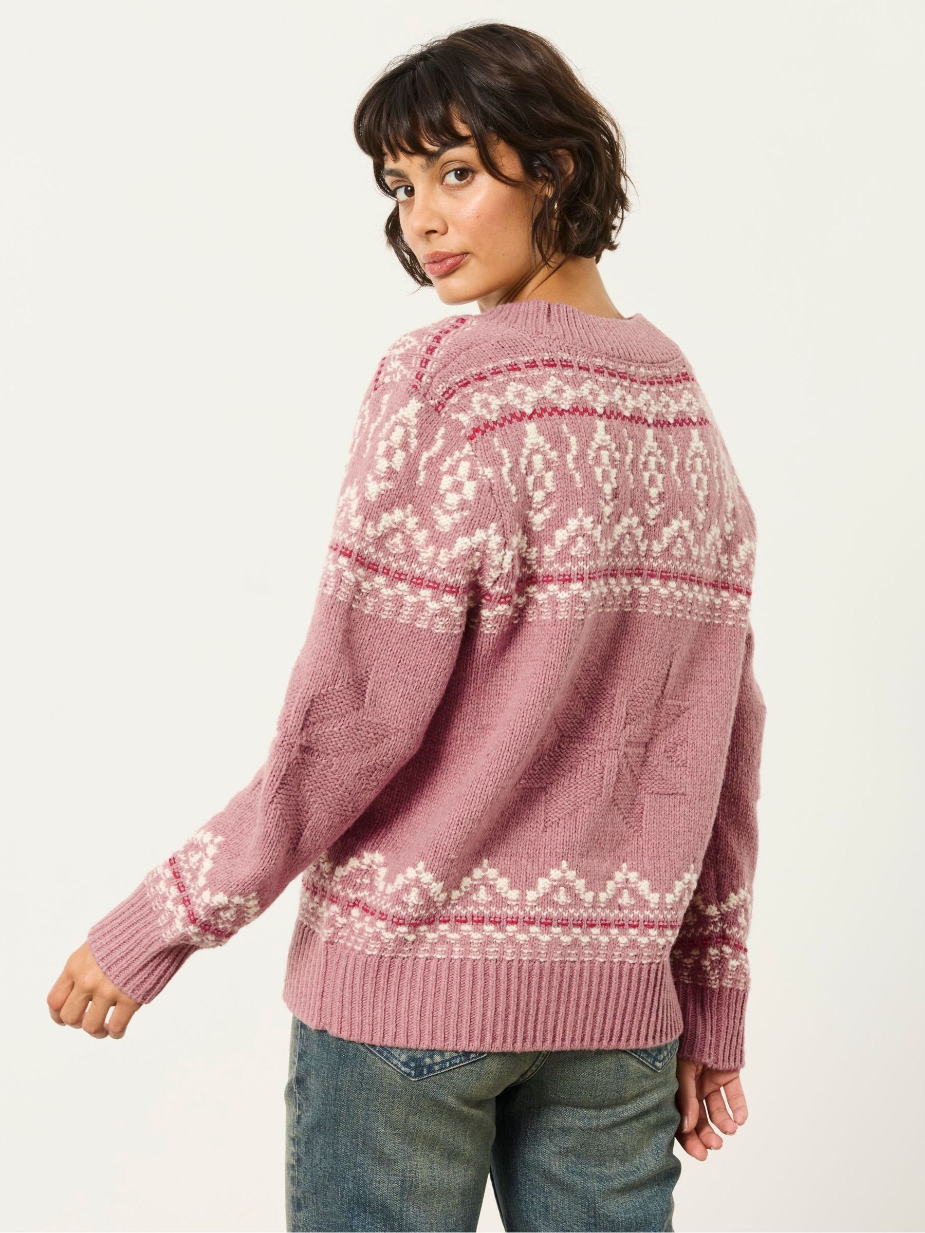 Shelter Ski Pink Knitted  Cardigan - Image 3 of 7