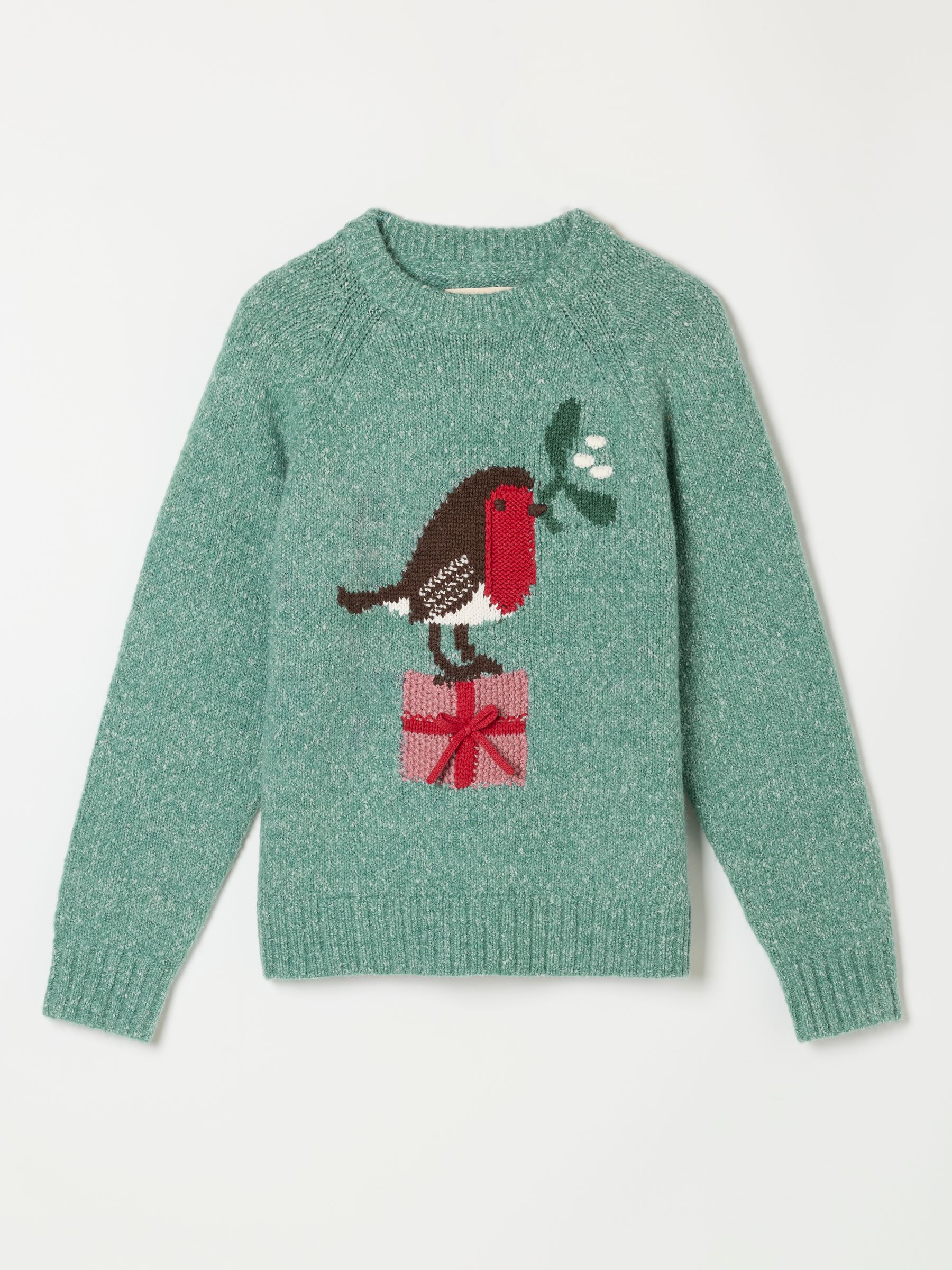 Robin Blue Knitted Crew Jumper - Image 6 of 6