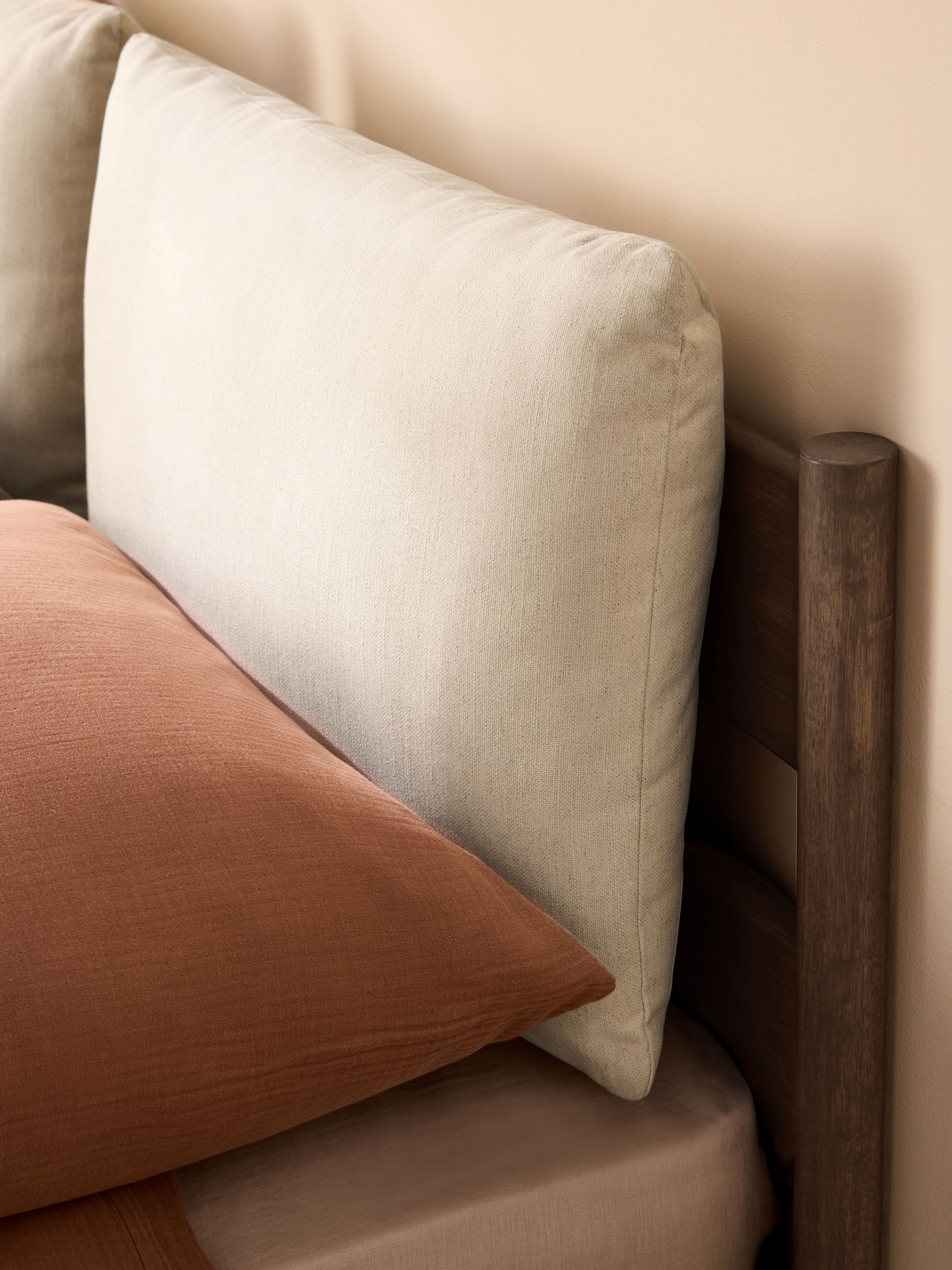 Solen Bed in Natural Stone Woven Slub Plain - Image 3 of 6