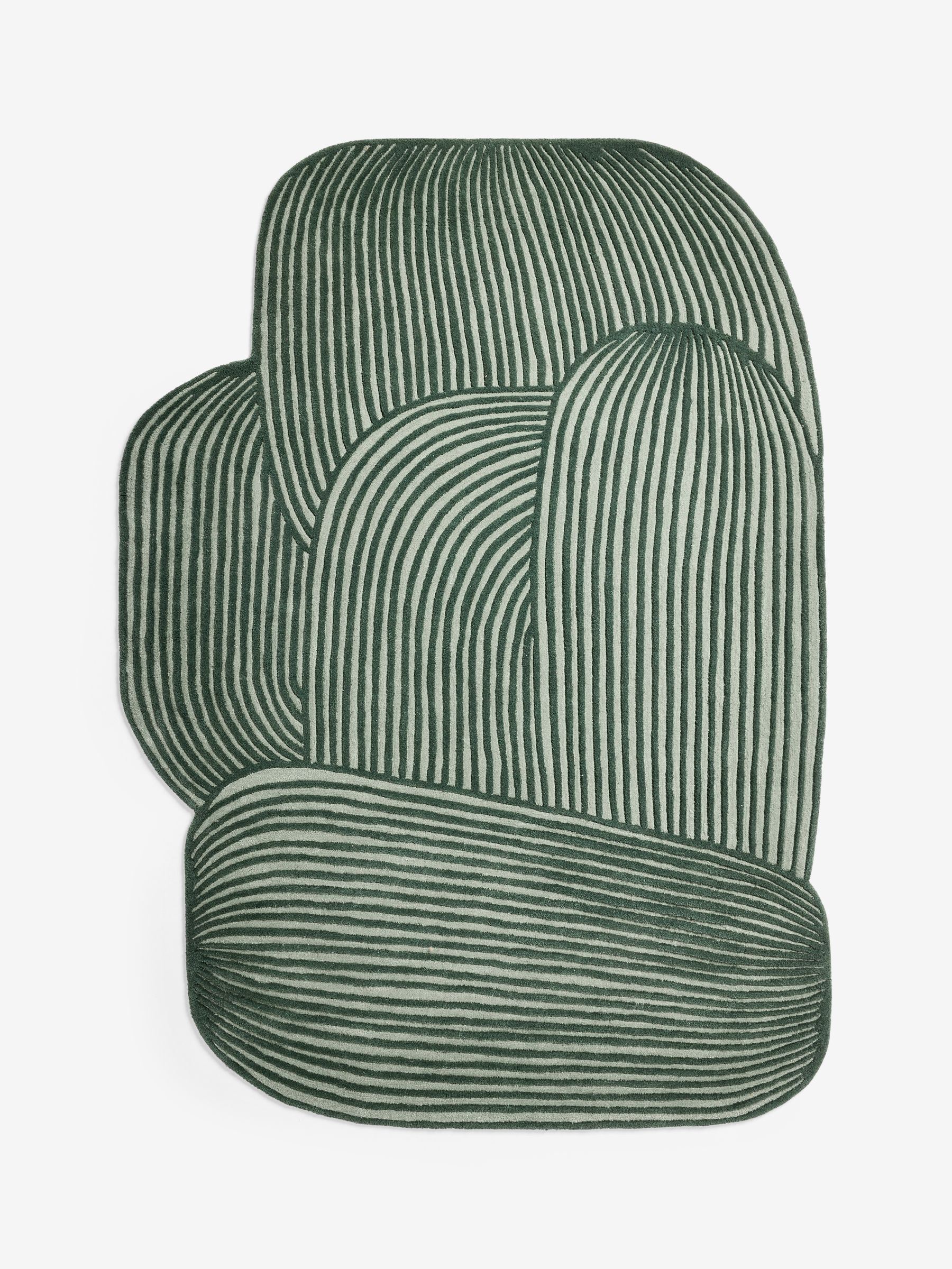 Casey Wool Tufted Rug in Green - Image 5 of 5