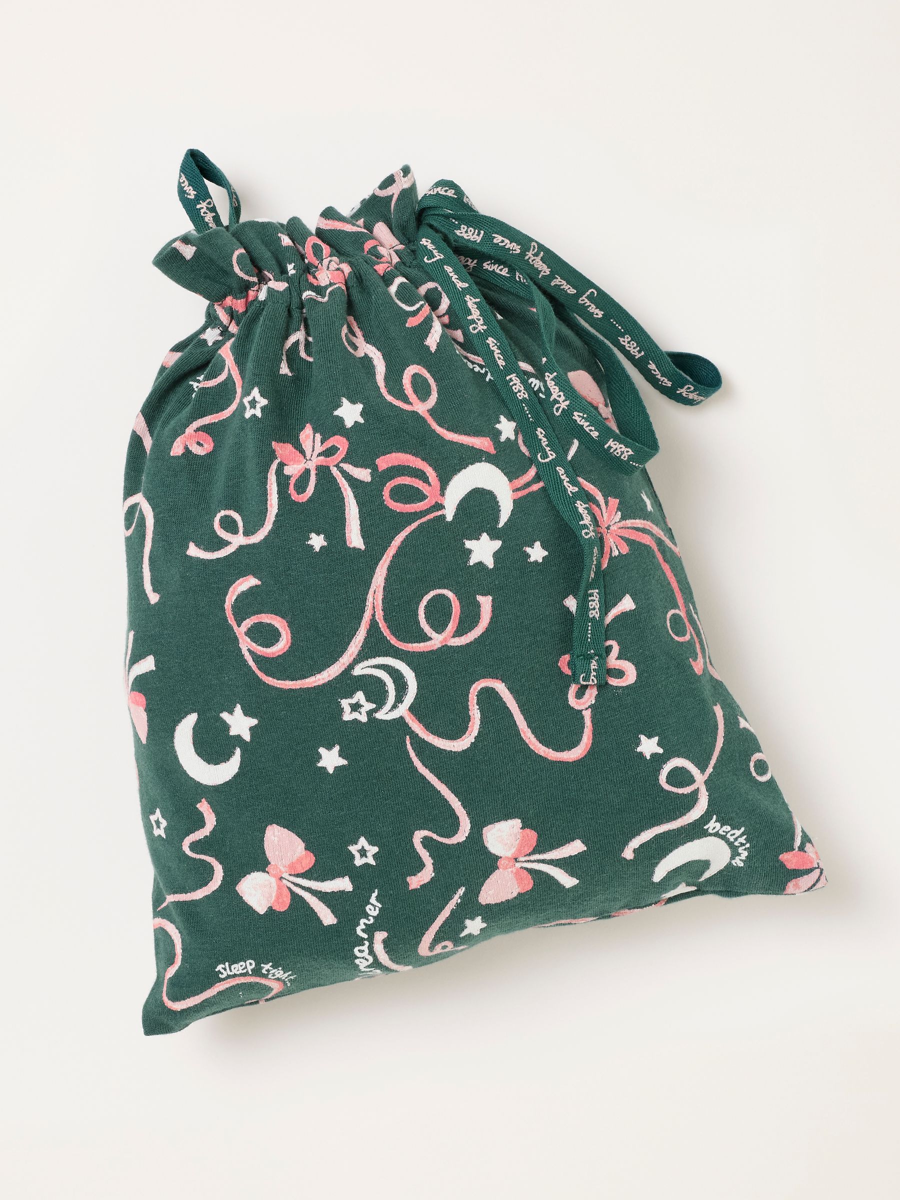 Green Bow Print Pyjama Set - Image 8 of 10