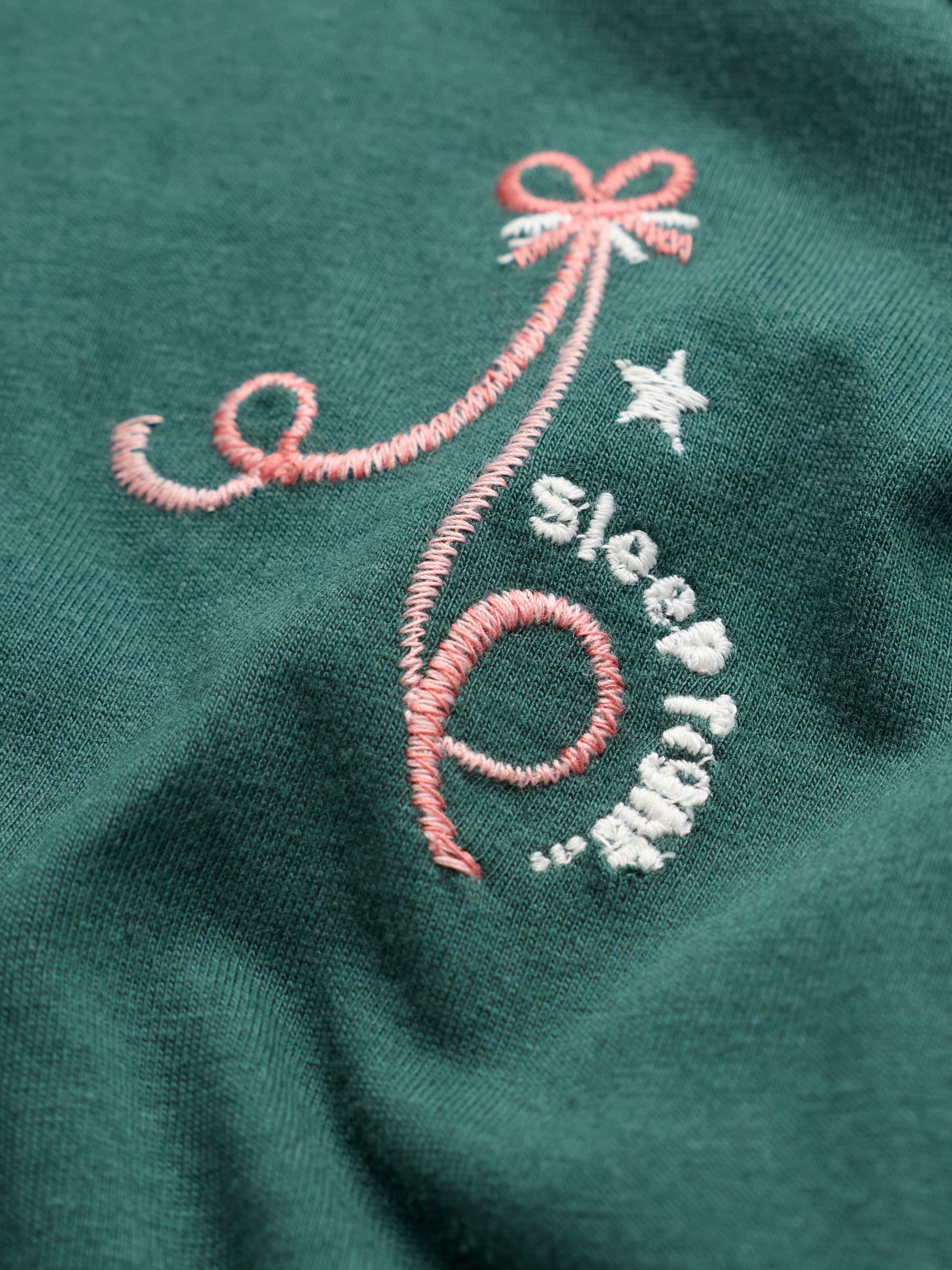 Green Bow Print Pyjama Set - Image 9 of 10