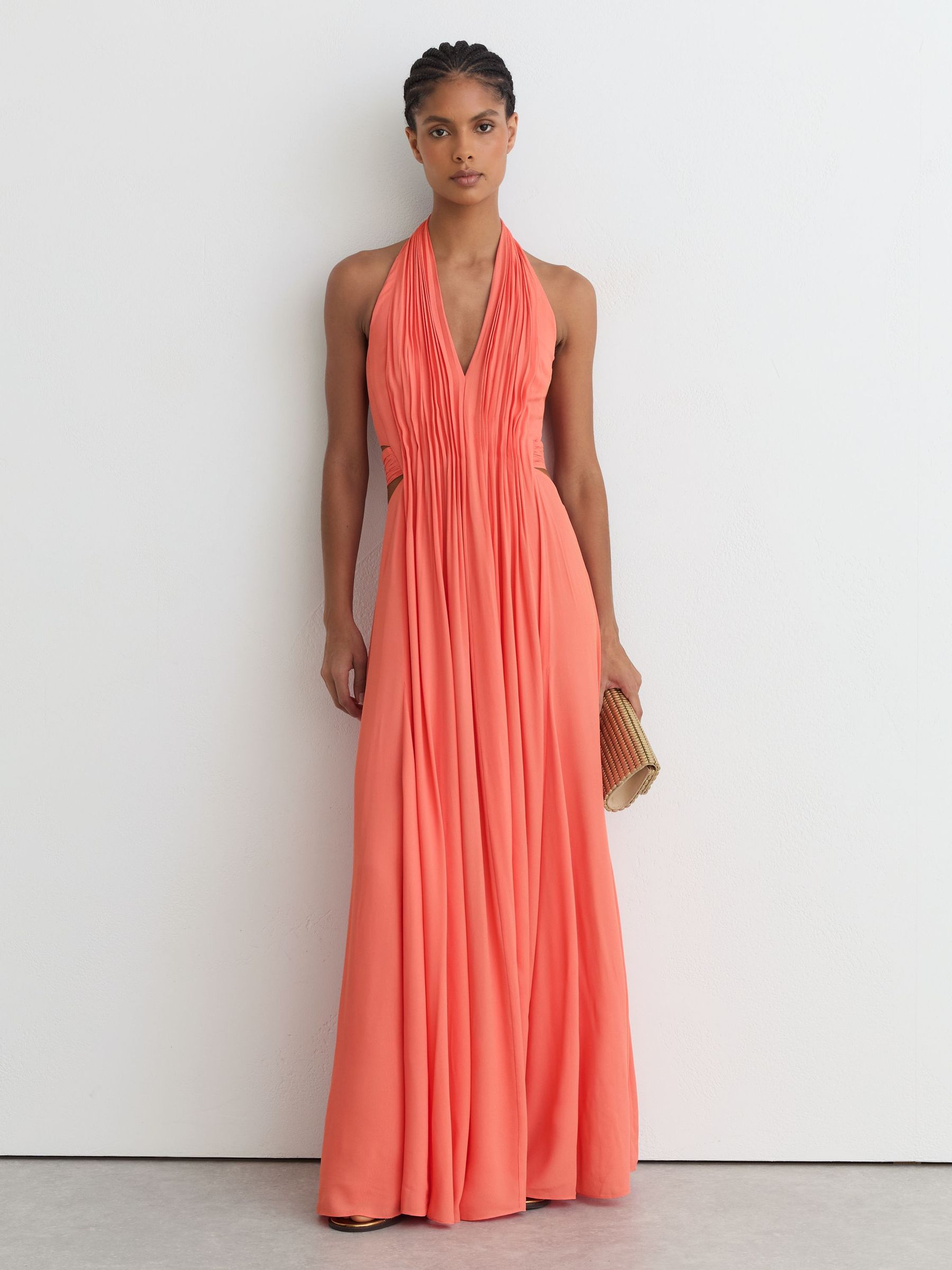 Dress in Coral Pink - Image 3 of 8