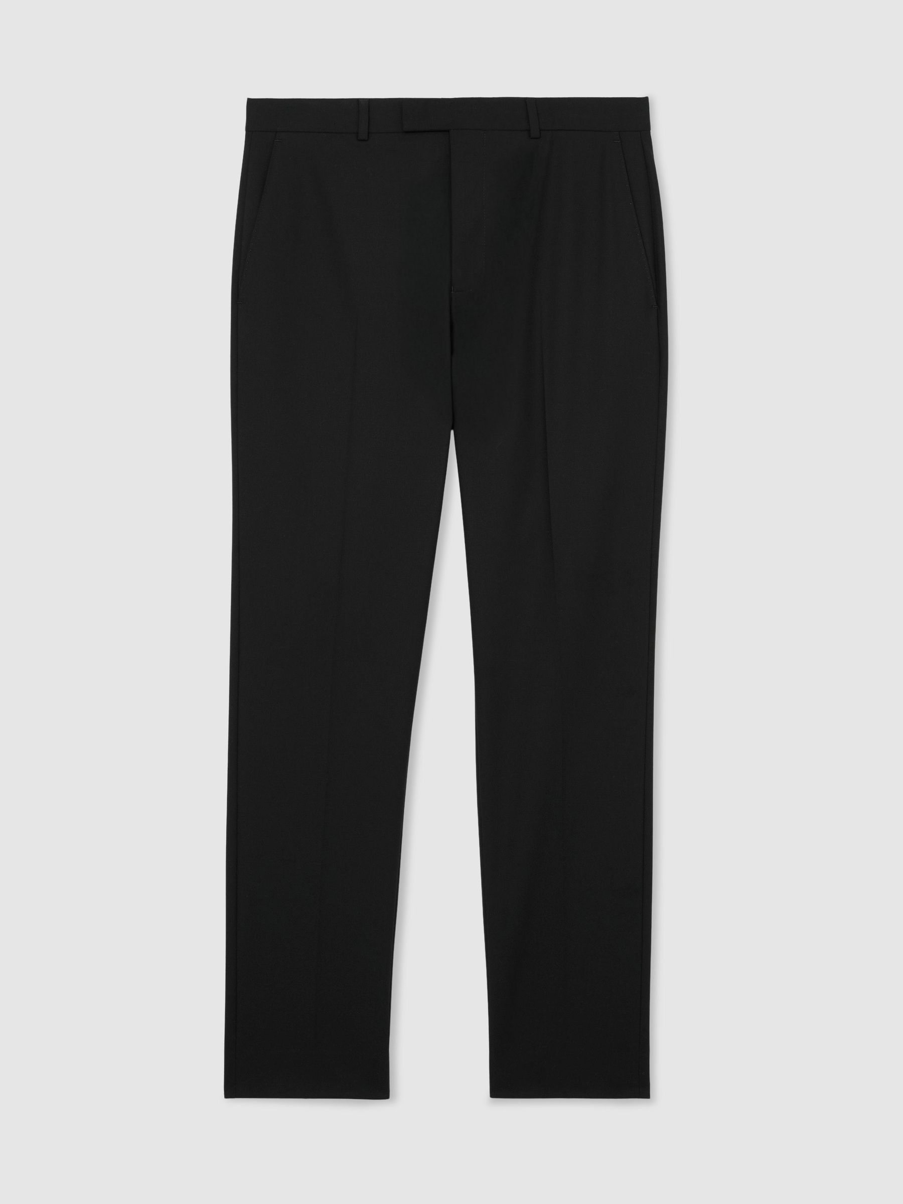 Tailored Fit Suit Trousers in Black - image 1
