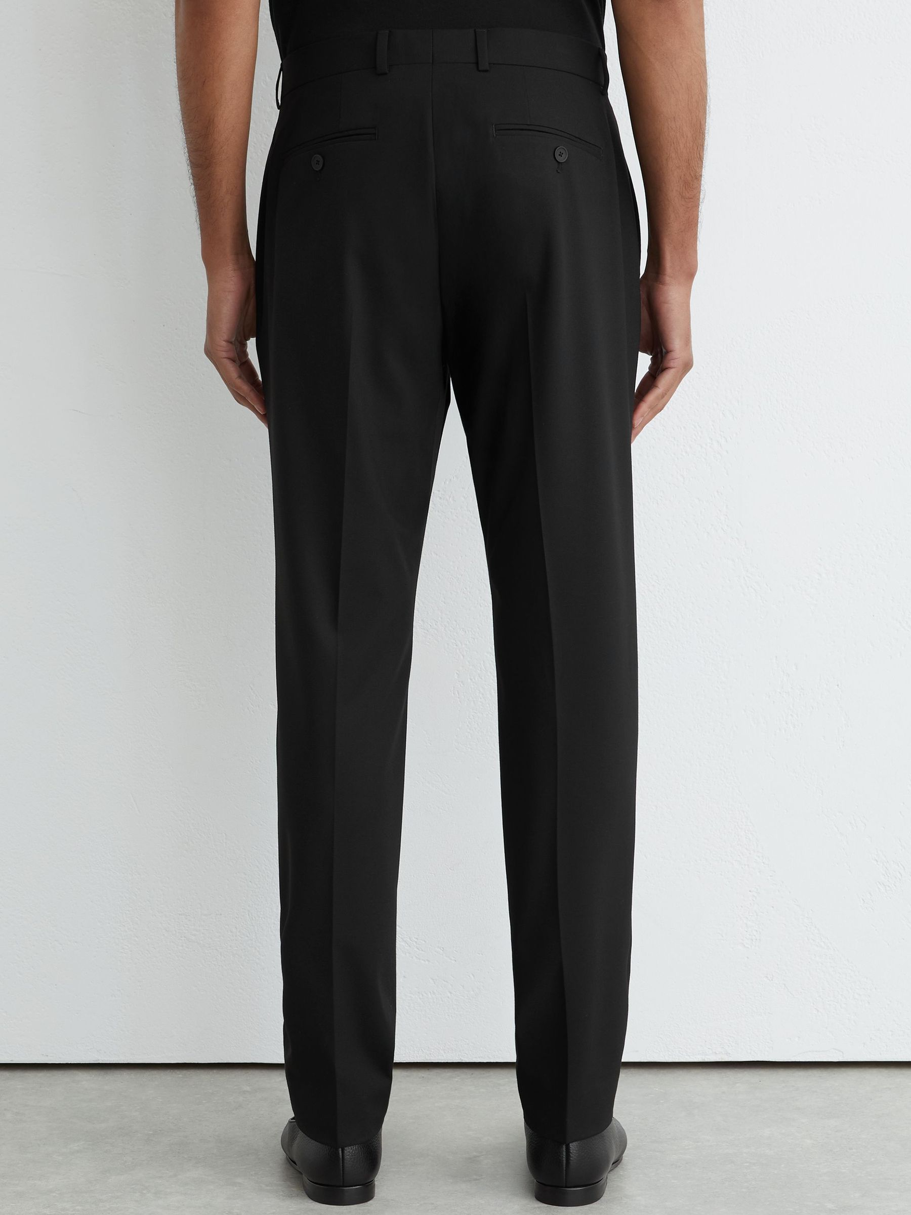 Tailored-Fit Suit Trousers in Black - Image 5 of 6