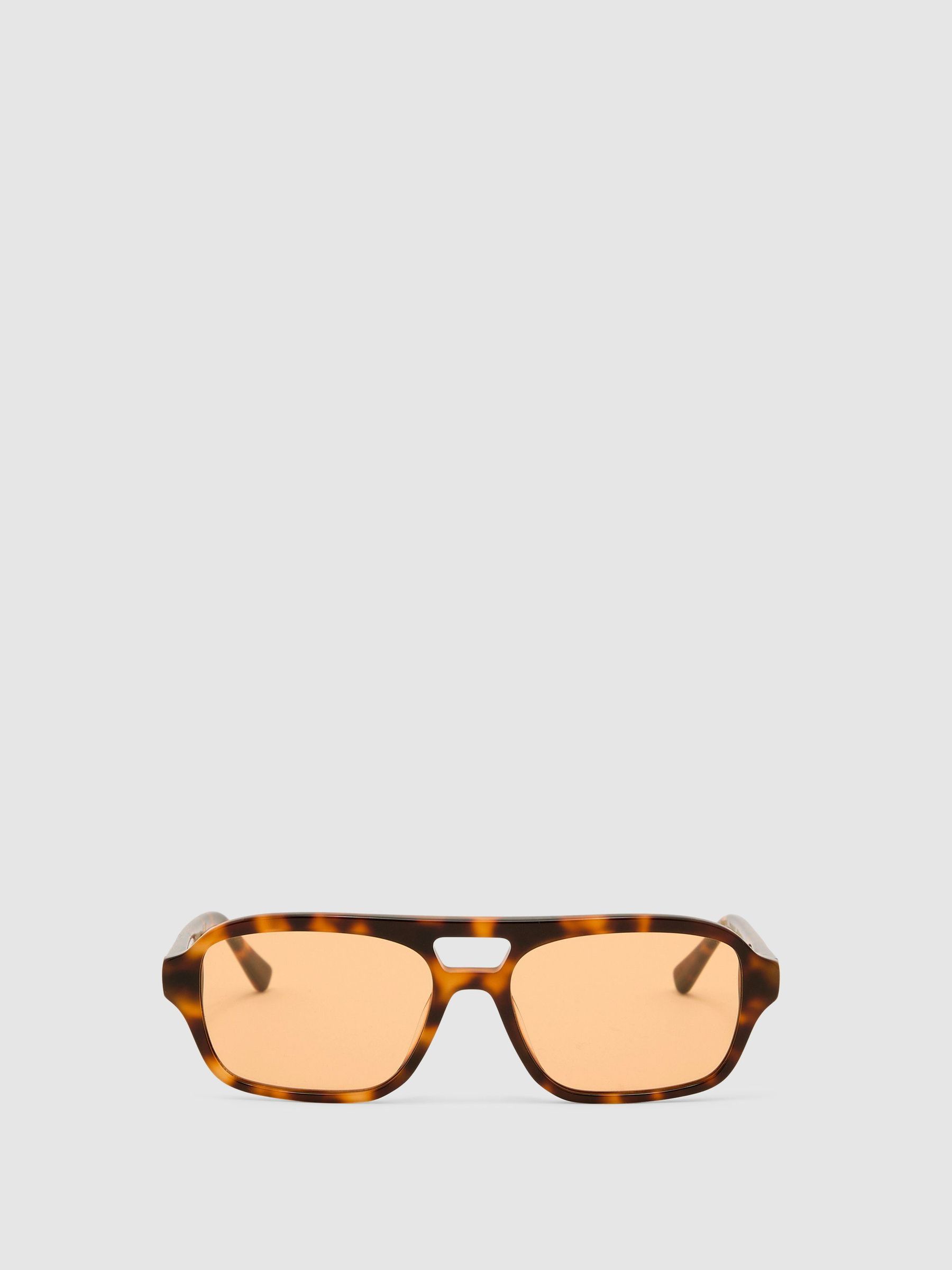 MessyWeekend Pilot-Frame Sunglasses in Tortoise / Orange - Image 2 of 6