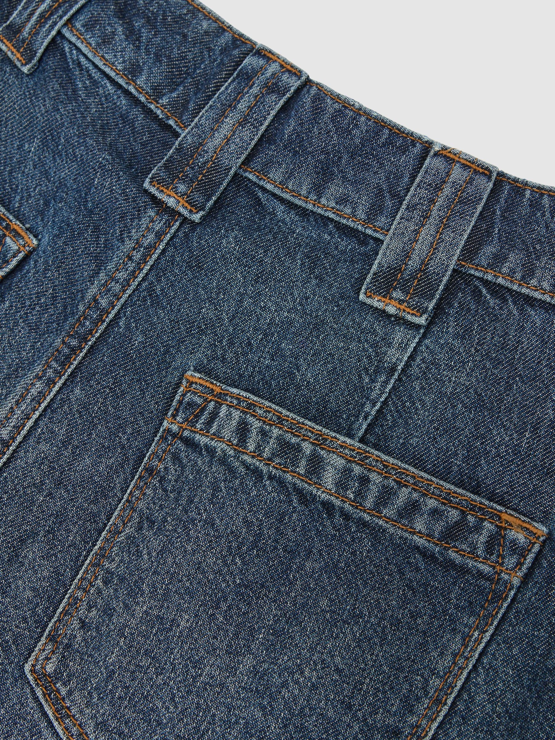 Lyocell Relaxed Shorts in Mid Blue - image 3