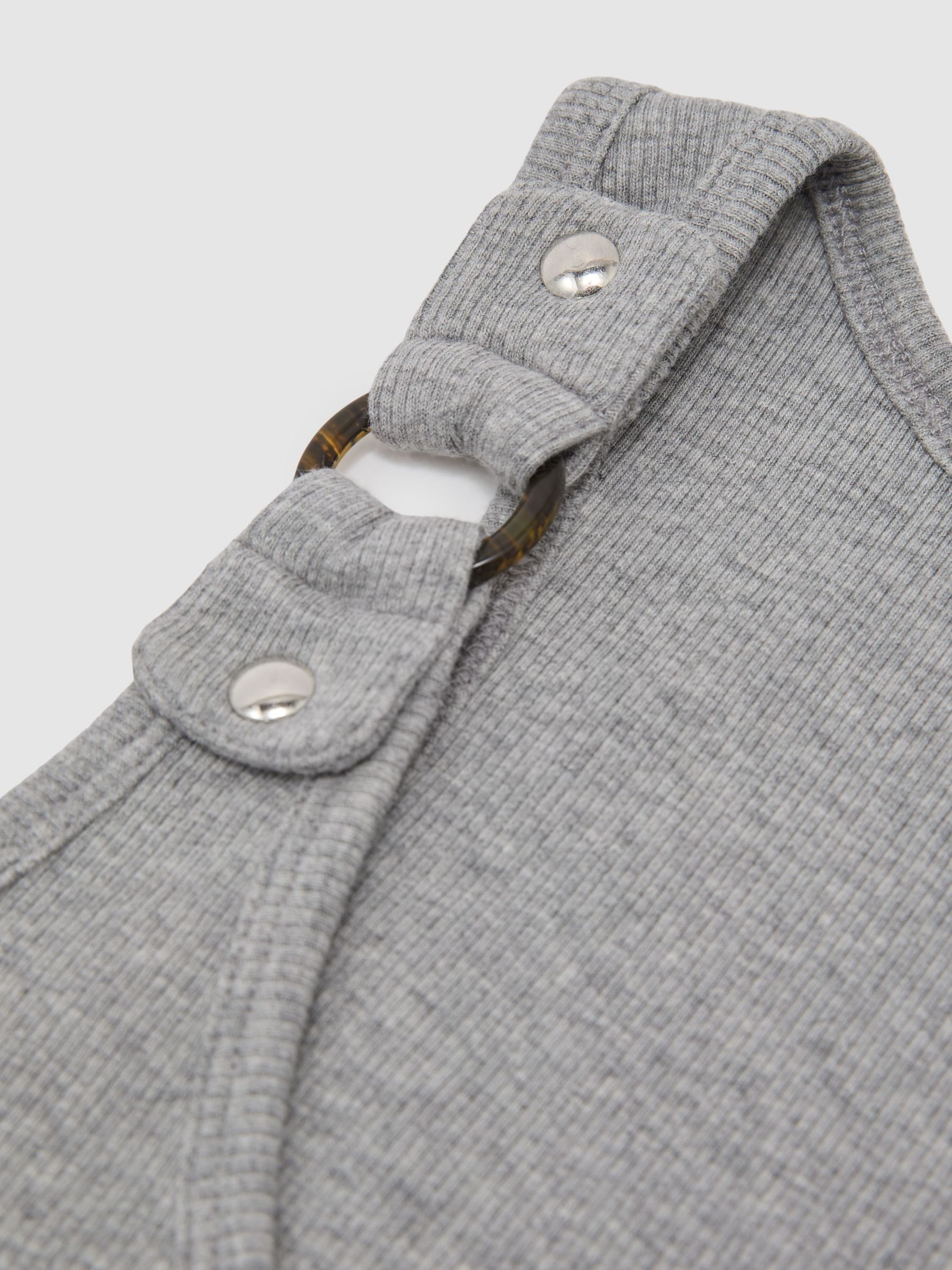 Stretch Hardware-Detail Vest in Grey Marl - image 3
