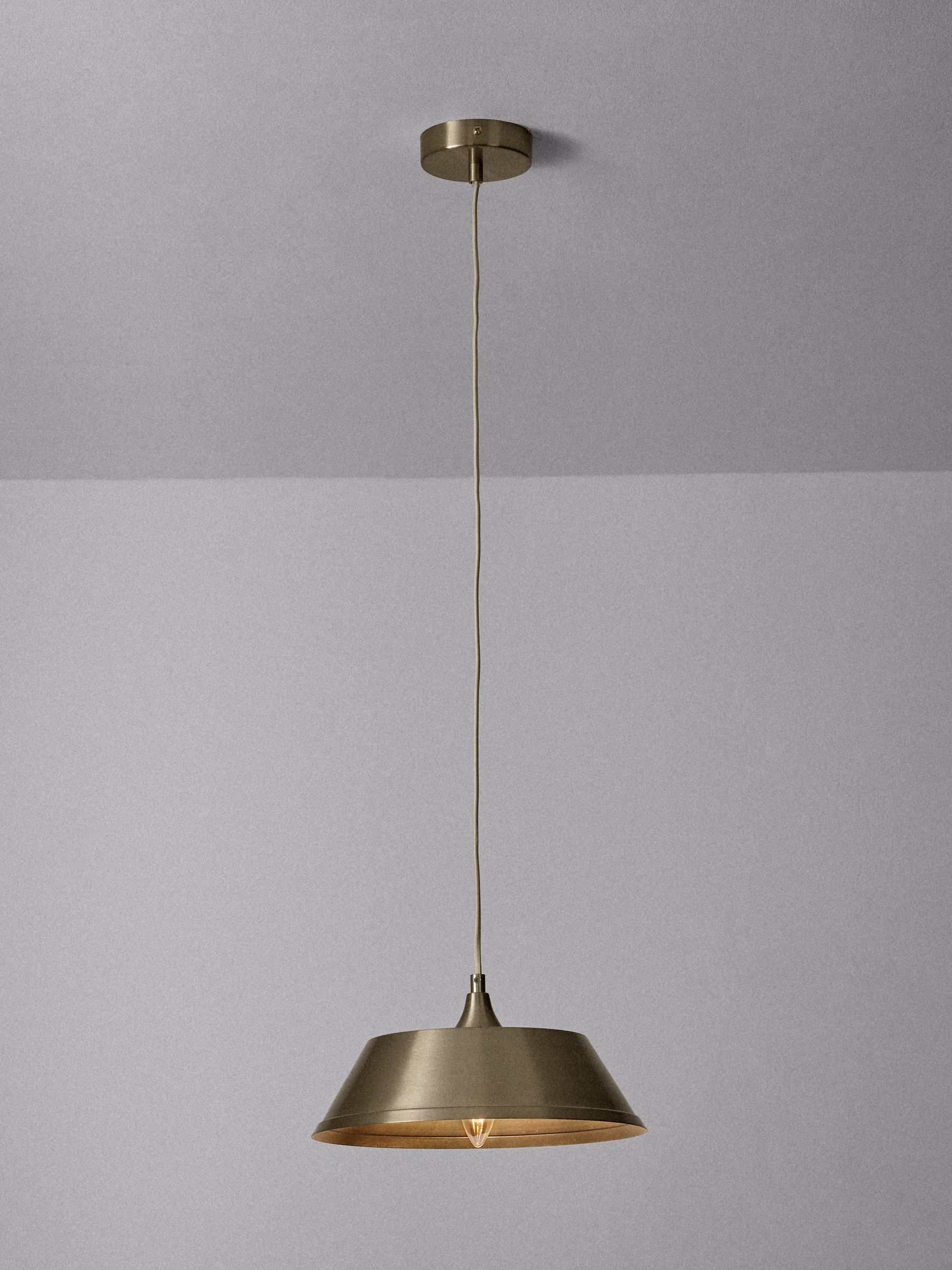 The Set 3 Pack Brass Metal Pendant Ceiling Light - Image 5 of 7