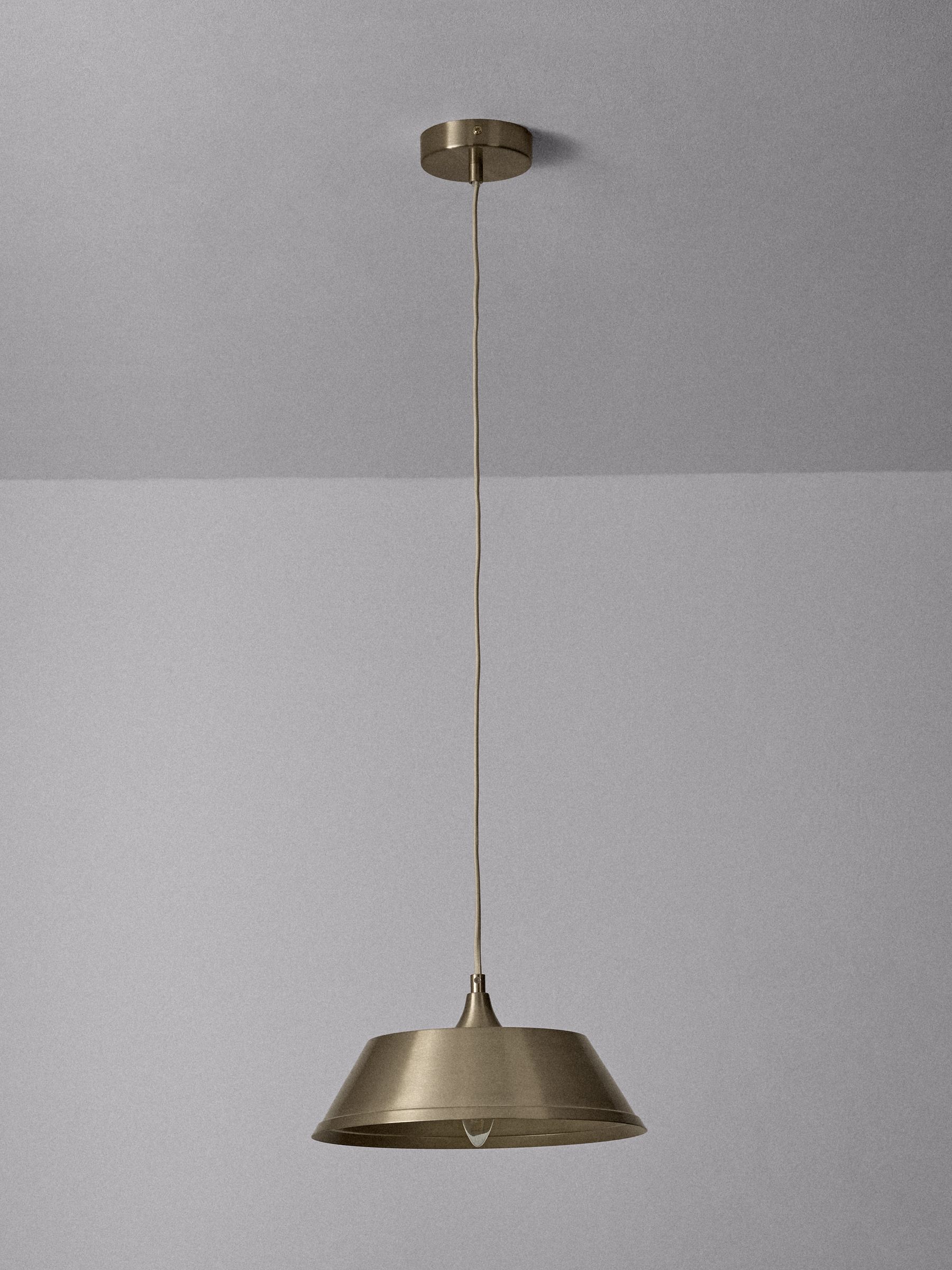 The Set 3 Pack Brass Metal Pendant Ceiling Light - Image 6 of 7