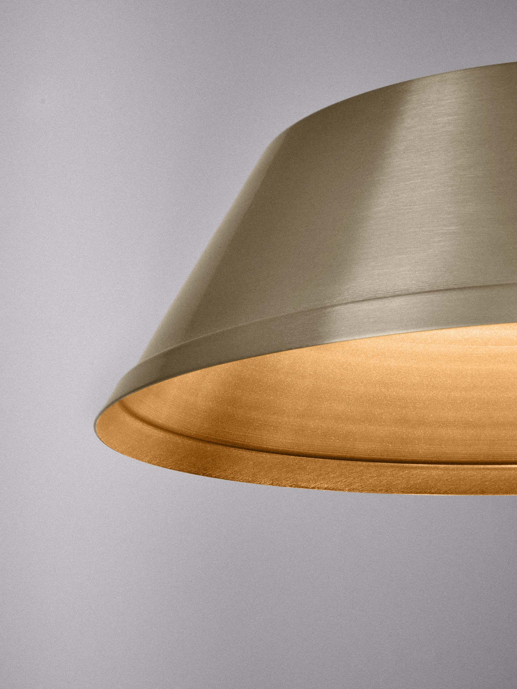 The Set 3 Pack Brass Metal Pendant Ceiling Light - Image 7 of 7