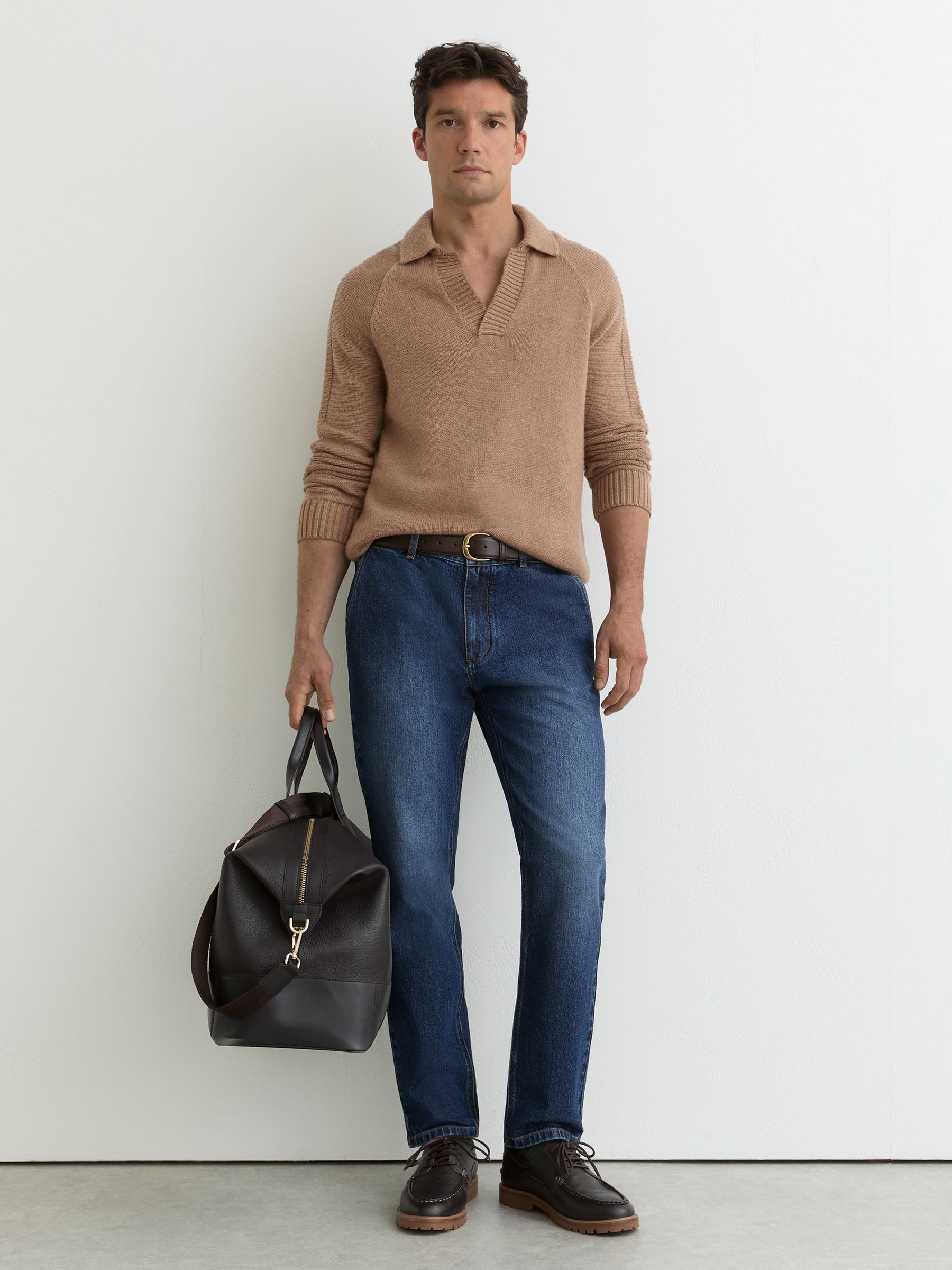 Straight-Leg Jeans in Indigo Blue Wash - image 2