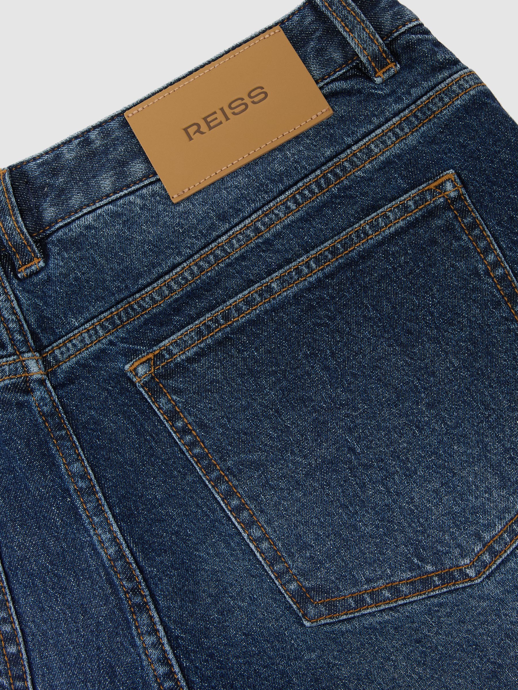 Straight-Leg Jeans in Indigo Blue Wash - image 3