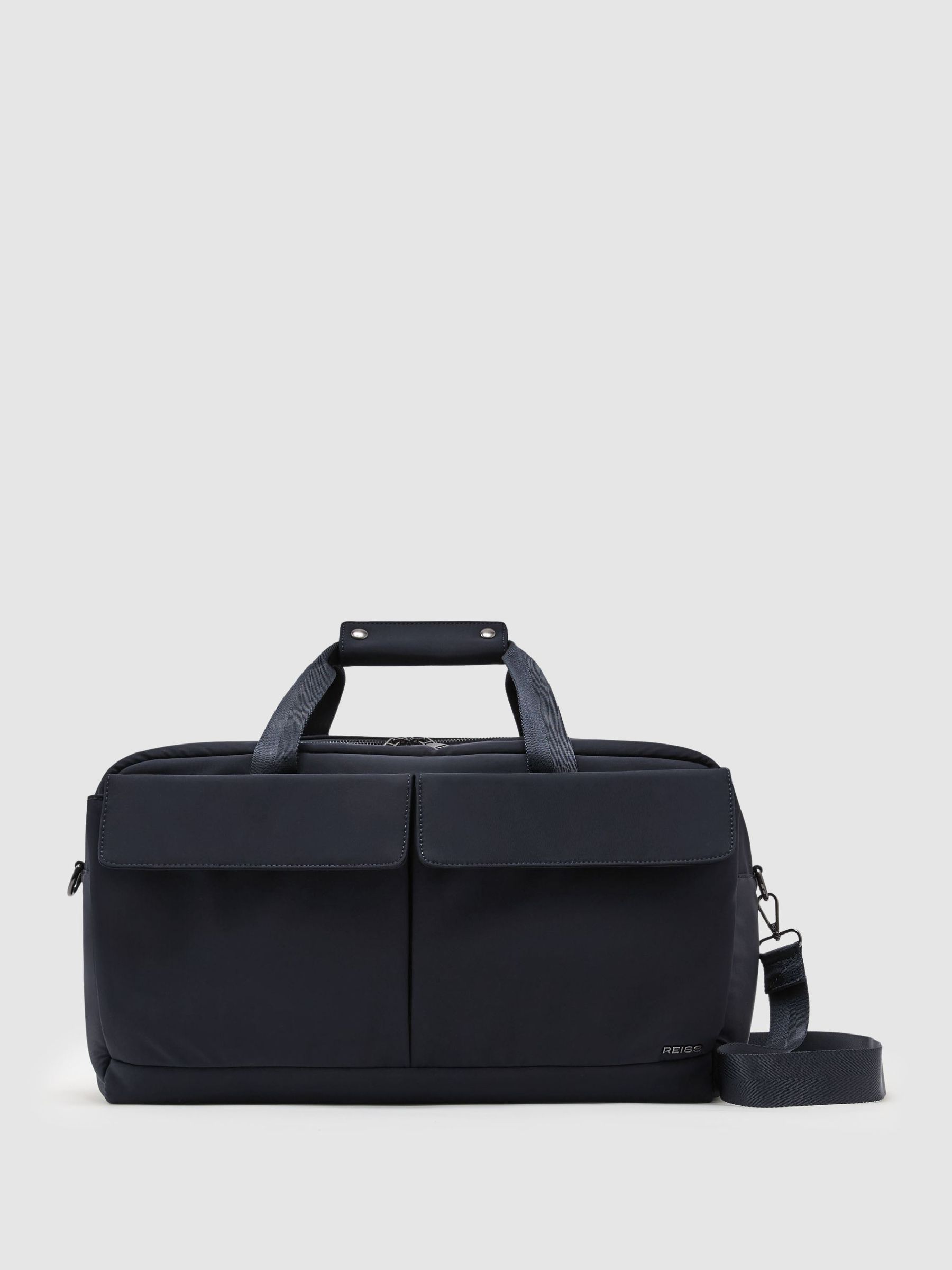 Technical Twin-Pocket Duffle Bag in Blue - Image 2 of 7 Technical Twin-Pocket Duffle Bag in Blue - Image 2 of 7