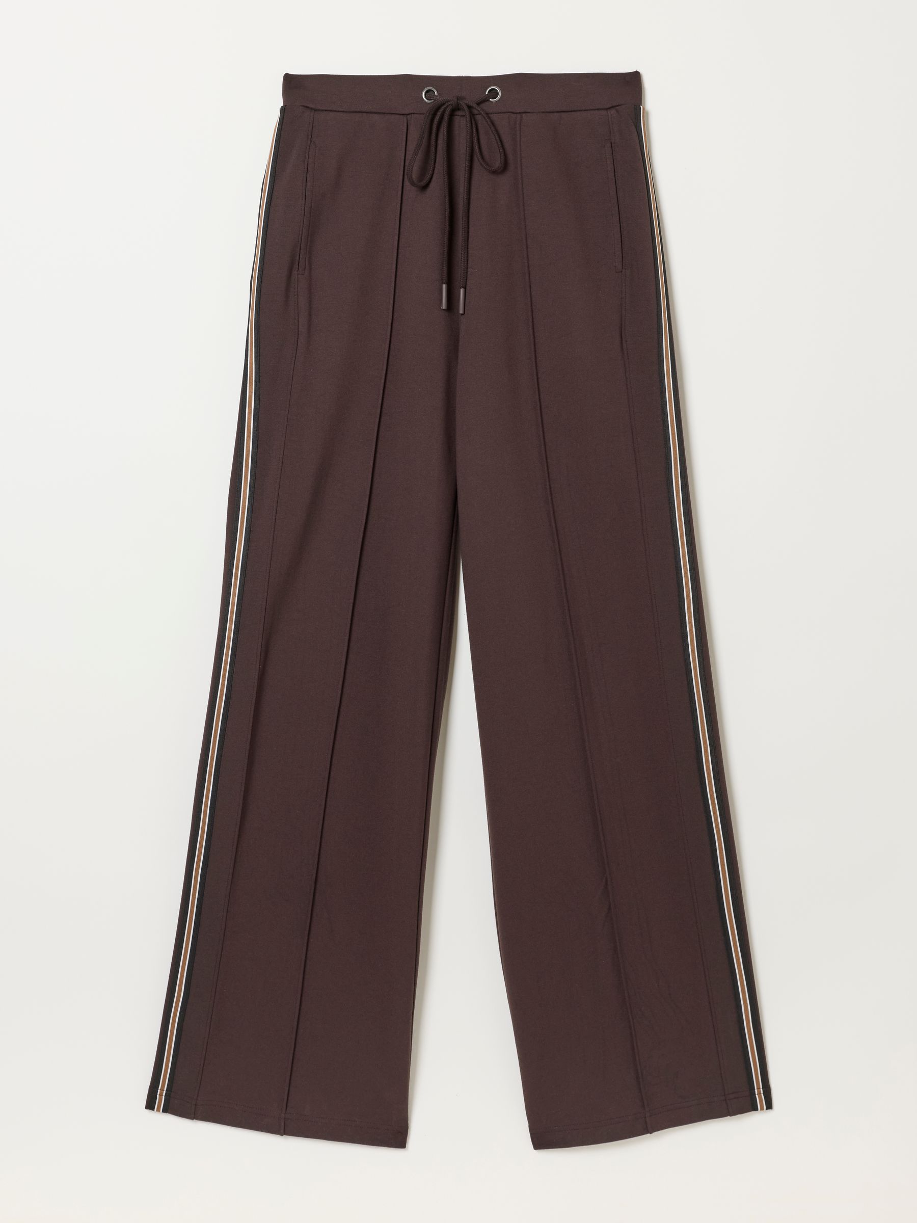 Ely Brown Petite Side Stripe Trousers - Image 6 of 6 Ely Brown Petite Side Stripe Trousers - Image 6 of 6