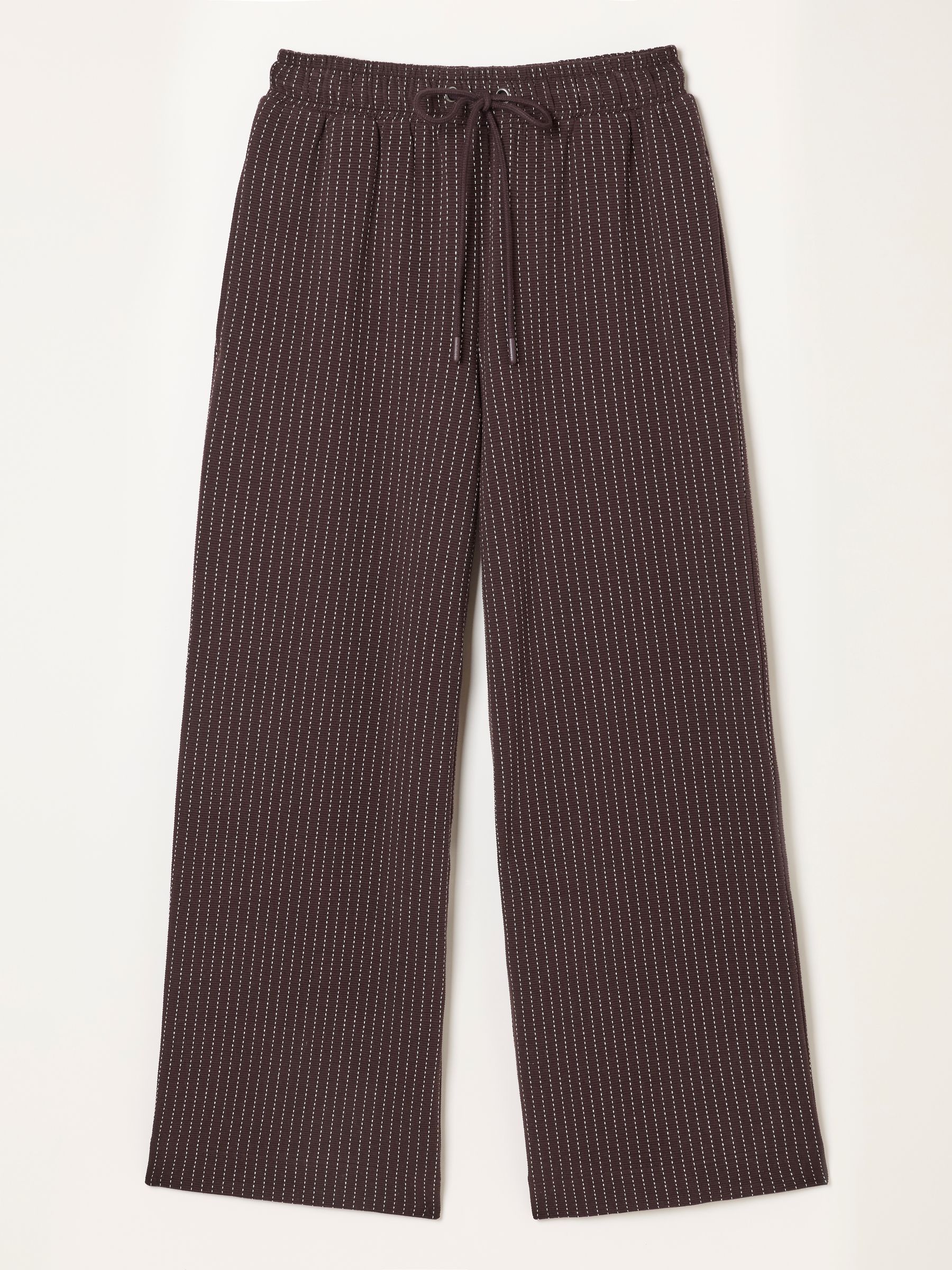 Jenny Brown Petite Jersey Stripe Trousers - Image 6 of 6