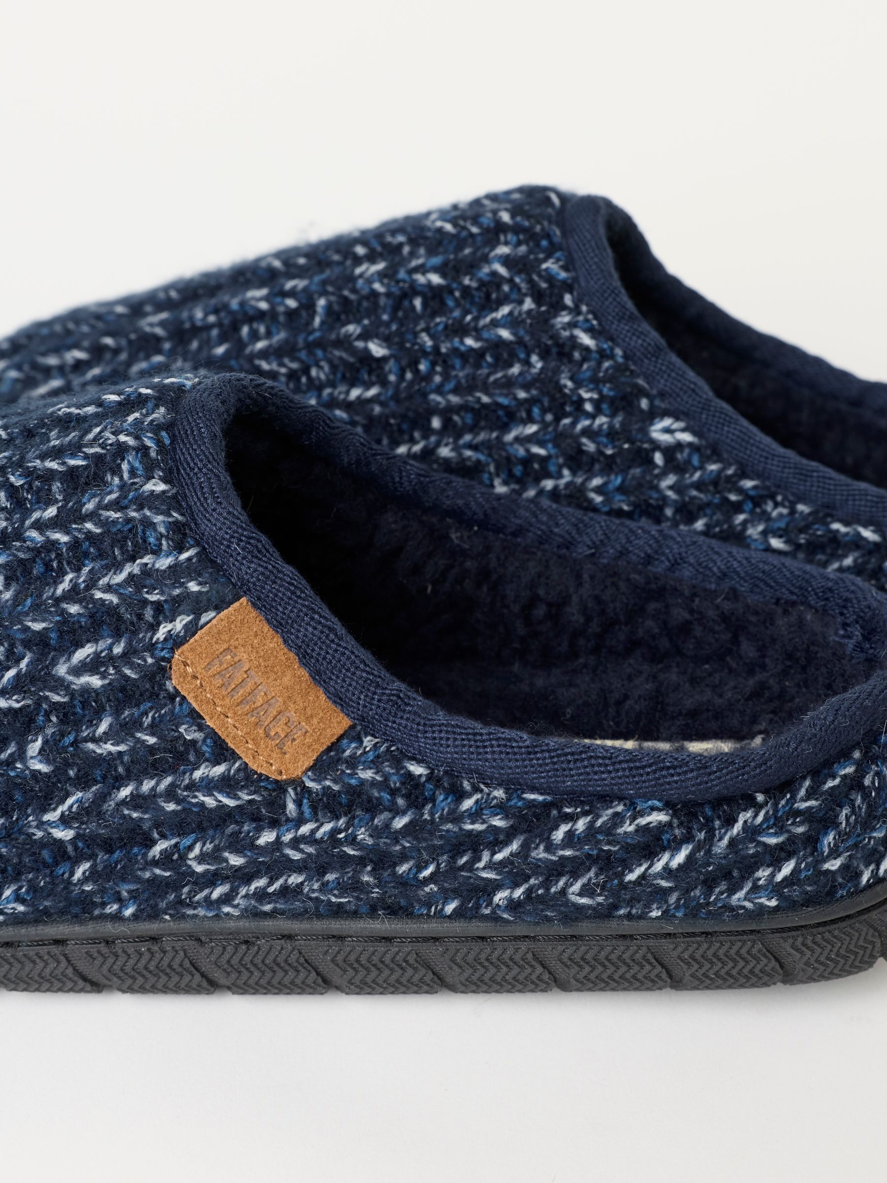 Navy Daniel Flexi Knitted Mule Slipper - Image 3 of 3 Navy Daniel Flexi Knitted Mule Slipper - Image 3 of 3