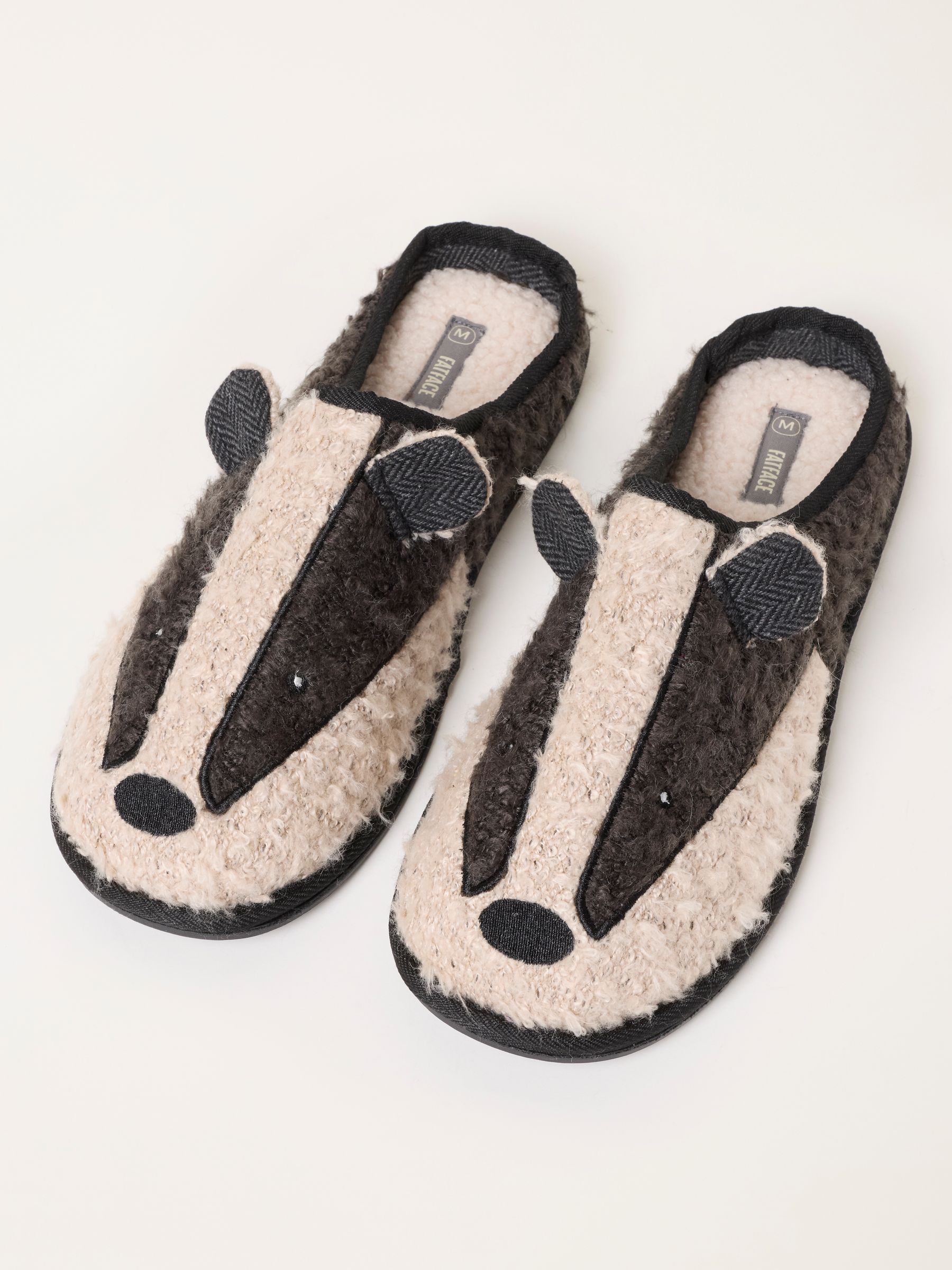 Novelty Black Badger Mule Slipper - Image 3 of 3
