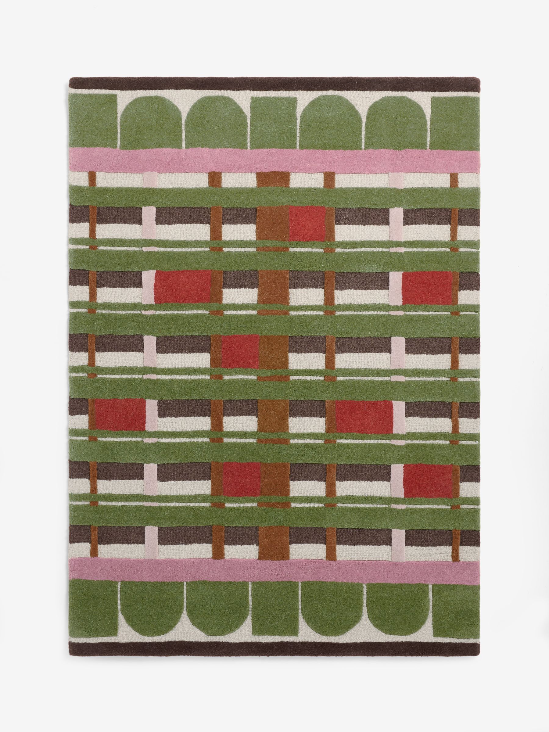 Barbican Tier Rug in Green - Image 5 of 5